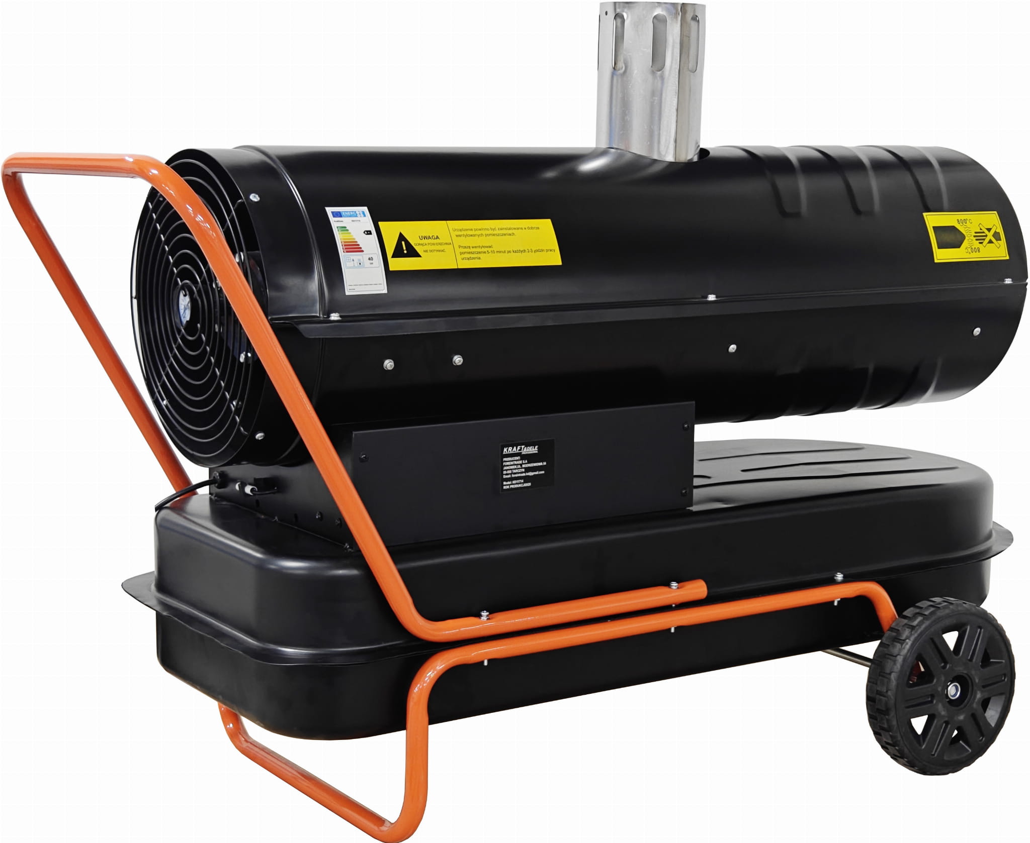 Olejový ohřívač 40 kW s odvodem spalin KD11714