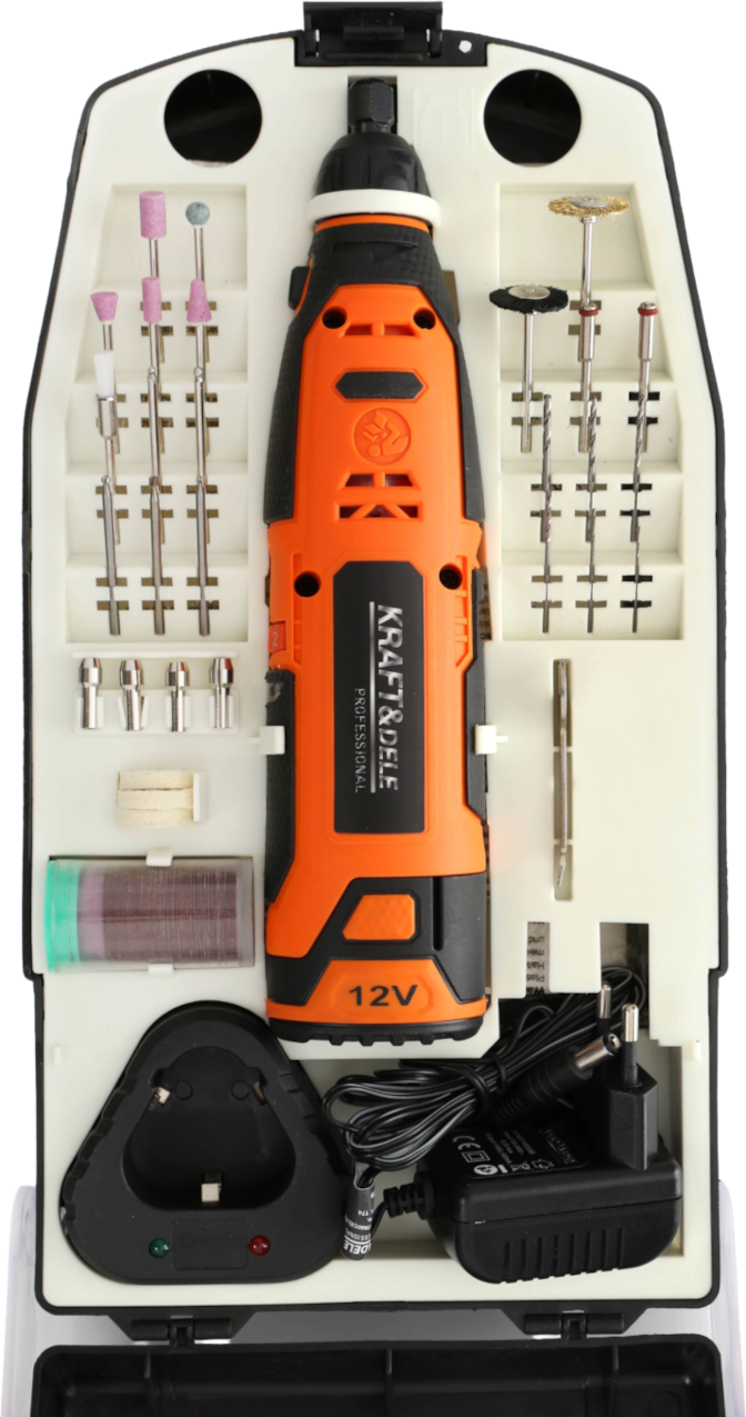 Mini bruska 12 V + příslušenství KD1669