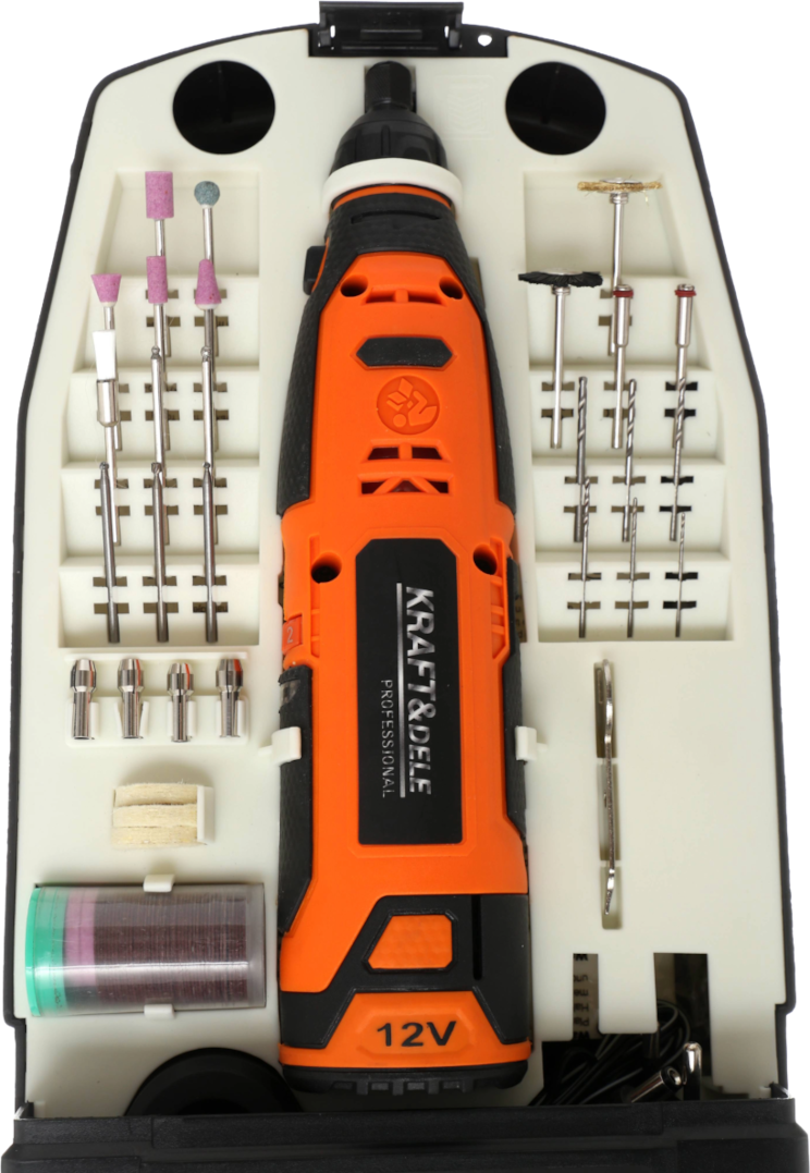 Mini bruska 12 V + příslušenství KD1669