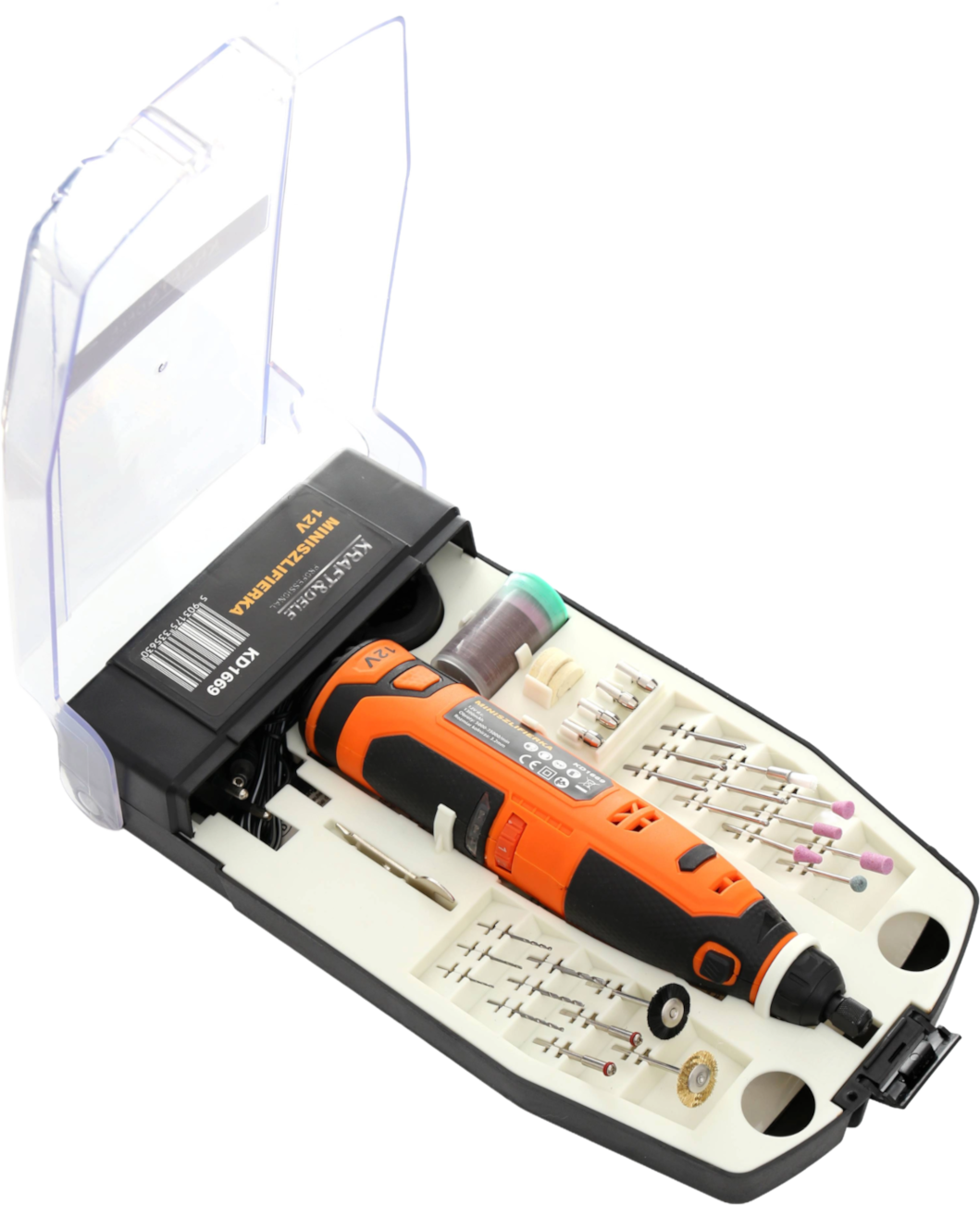 KRAFT&DELE Mini bruska 12 V + příslušenství KD1669
