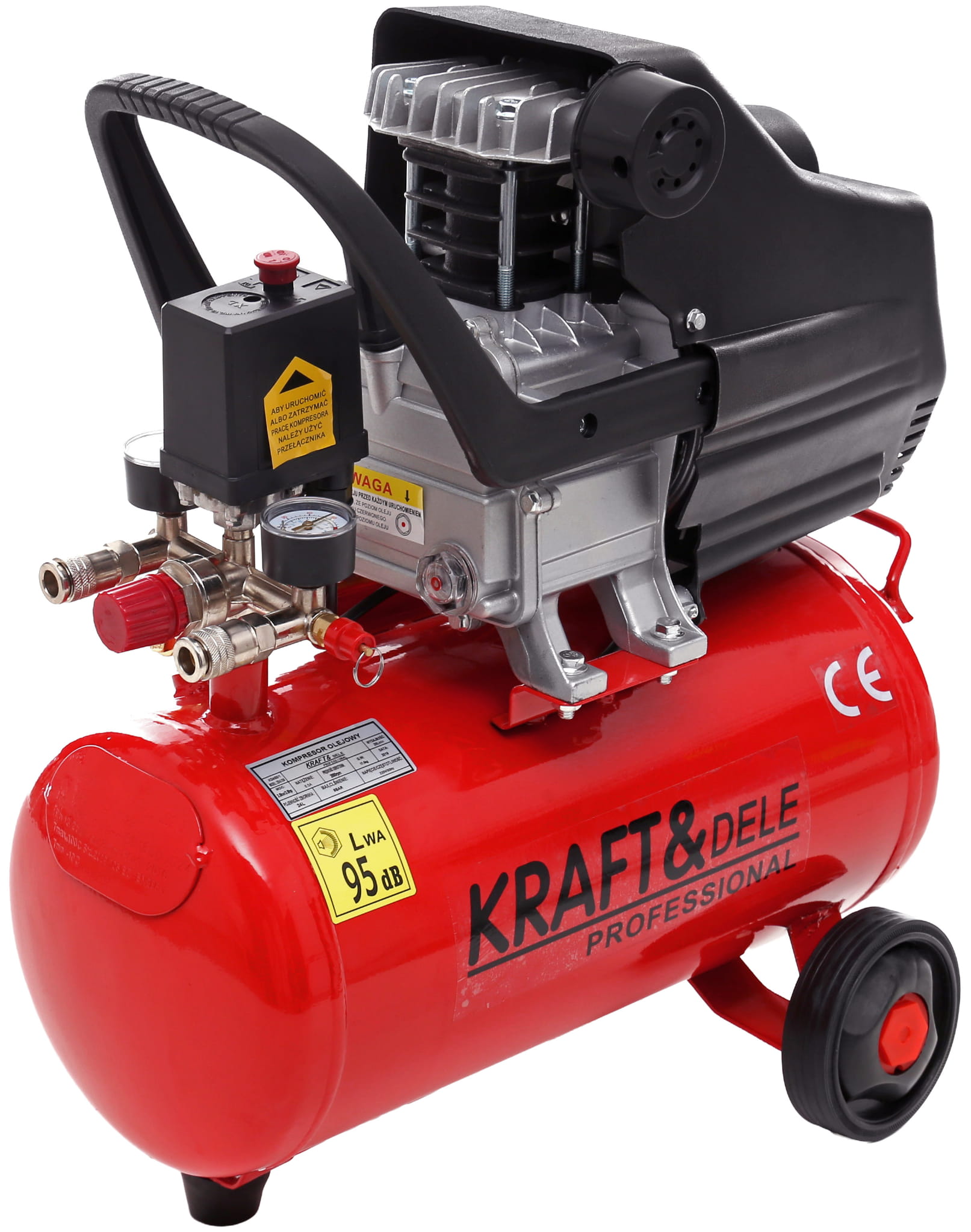 Olejový kompresor 24 l KD400 + sada 8 v 1 KD400-K3
