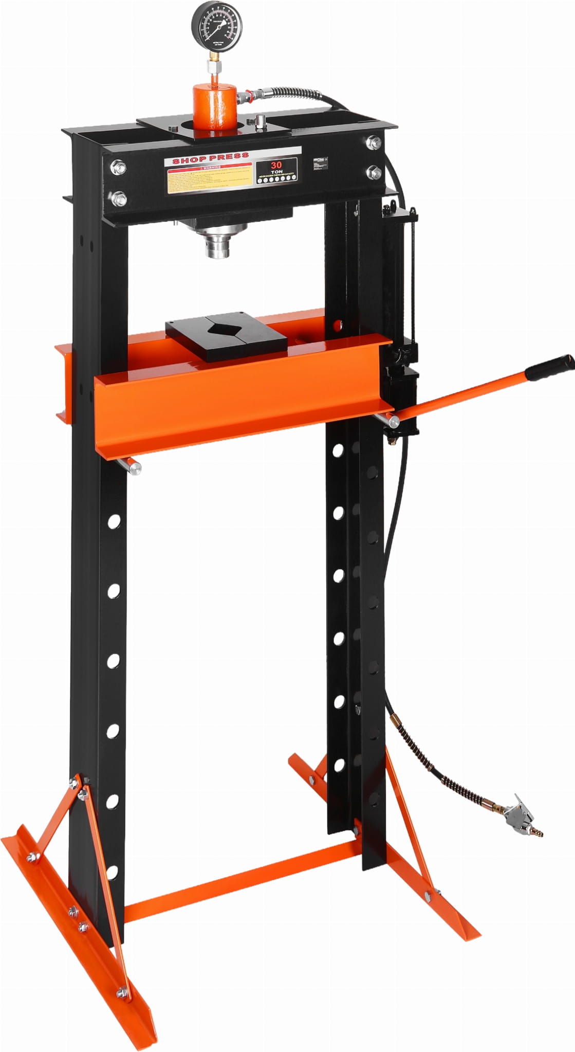 KRAFT&DELE Pneumaticko-hydraulický lis 30 t, s posuvným pístem