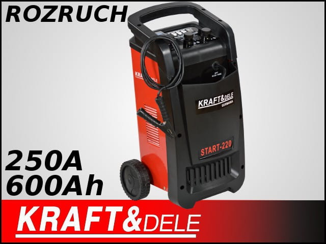 Nabíječka s funkcí startování 250 A, 12/24 V KD1902