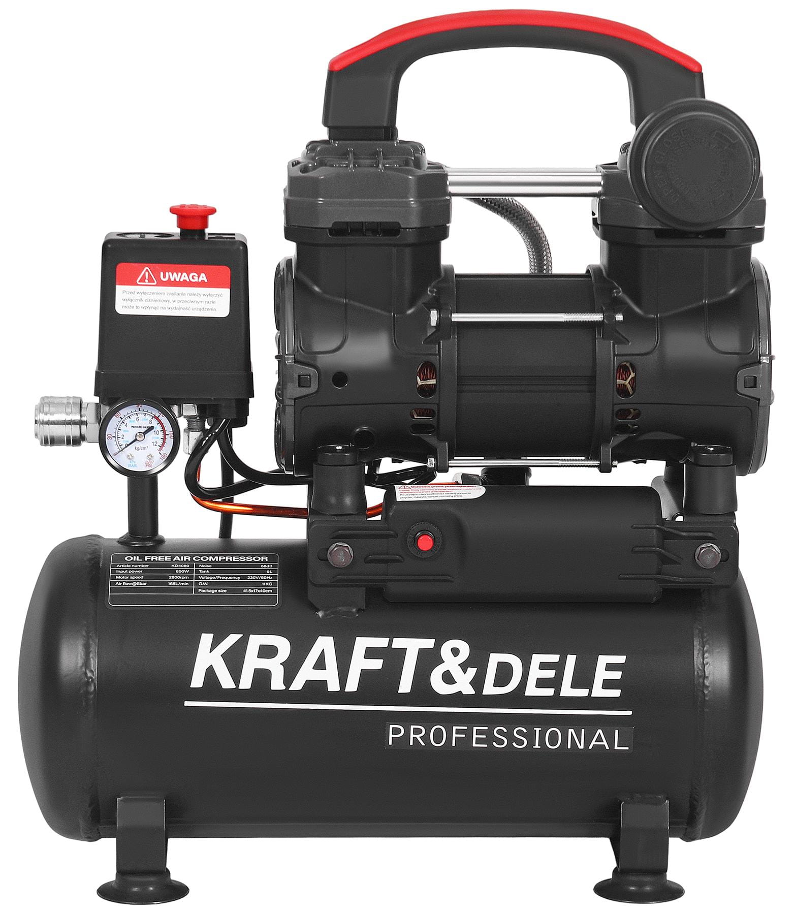 Bezolejový kompresor 9 l, 850 W KD4080
