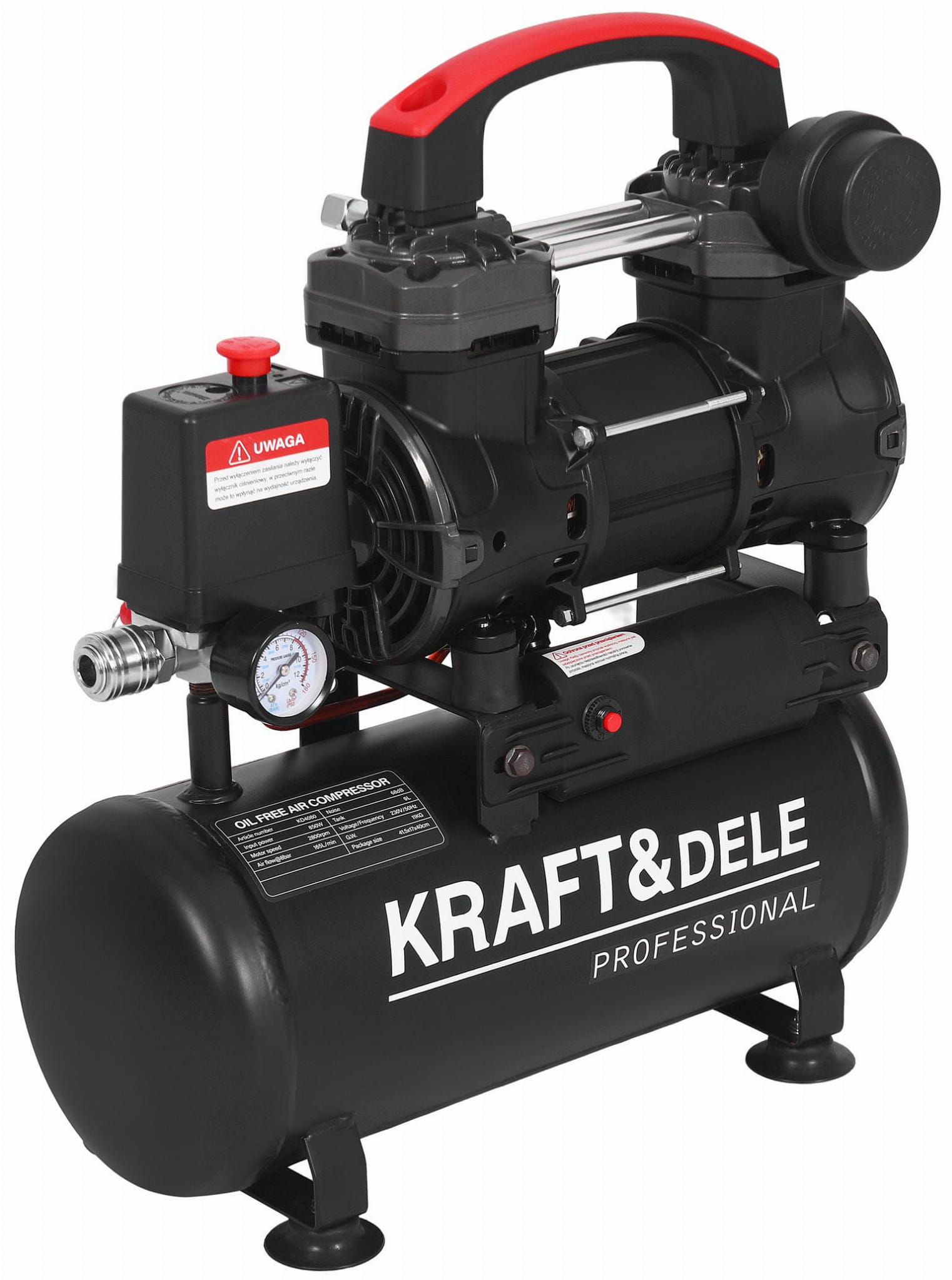 Bezolejový kompresor 9 l, 850 W KD4080