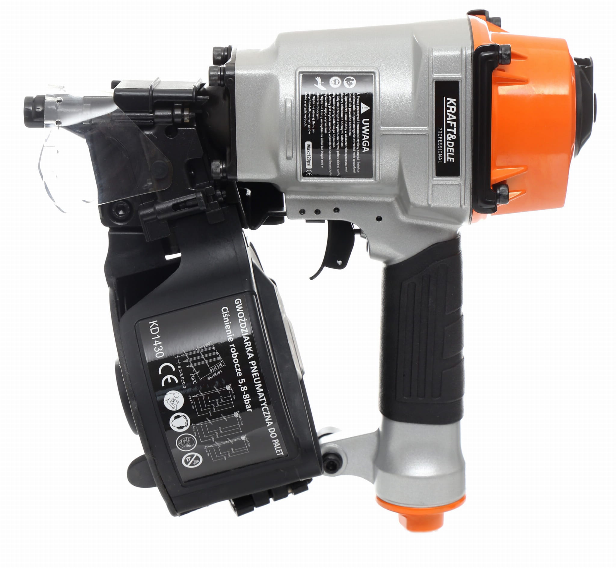 Pneumatická hřebíkovačka na palety 120 PSI KD1430