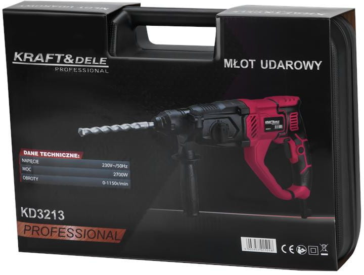Vrtací kladivo SDS-Plus 2700 W KD3213