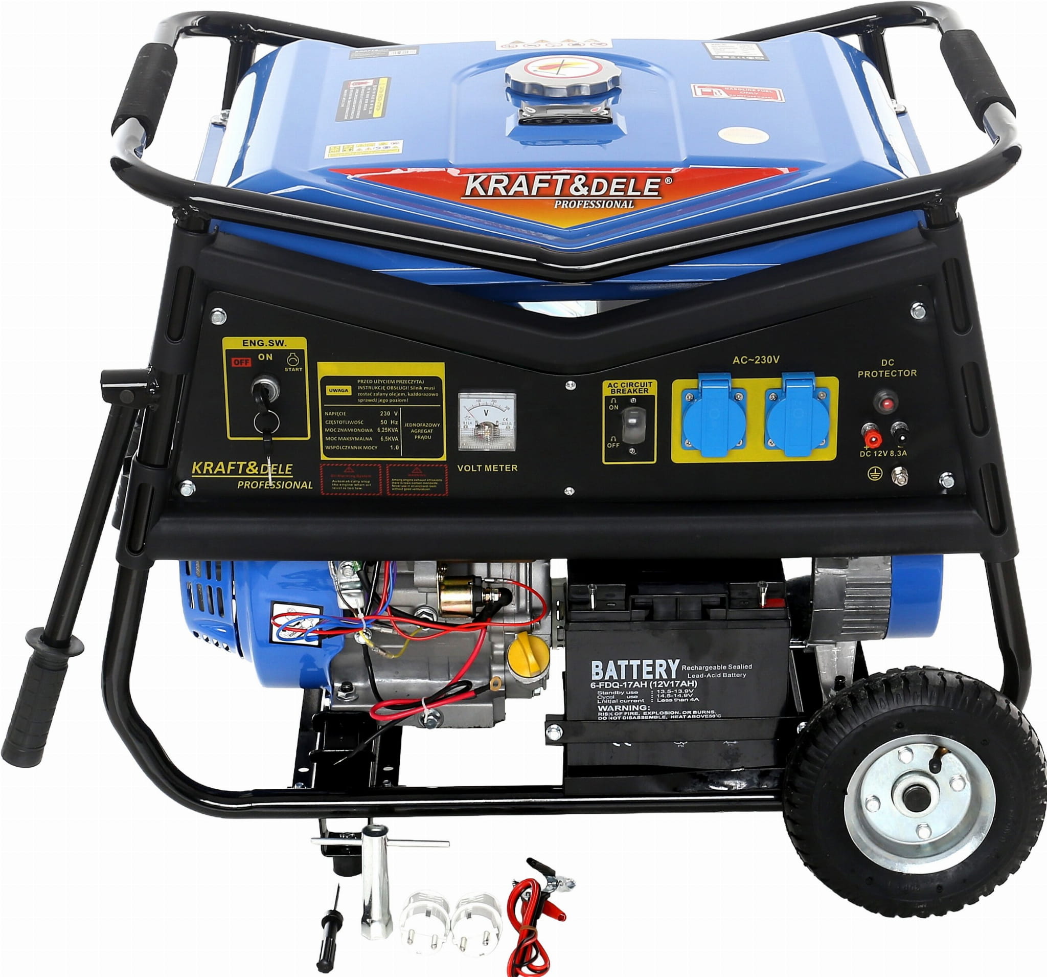 Jednofázový generátor 5000 W, 12/230 V KD145