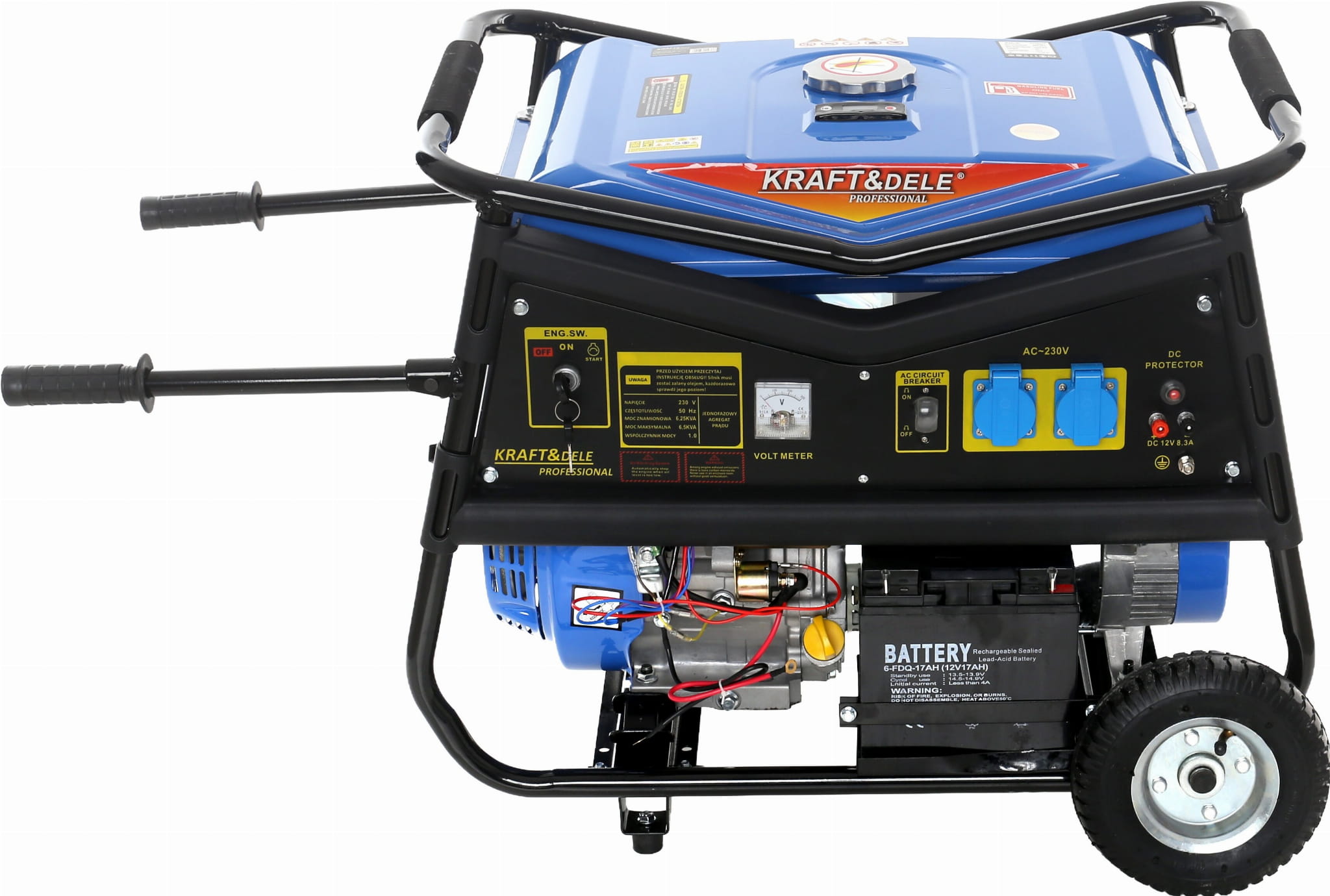 Jednofázový generátor 5000 W, 12/230 V KD145