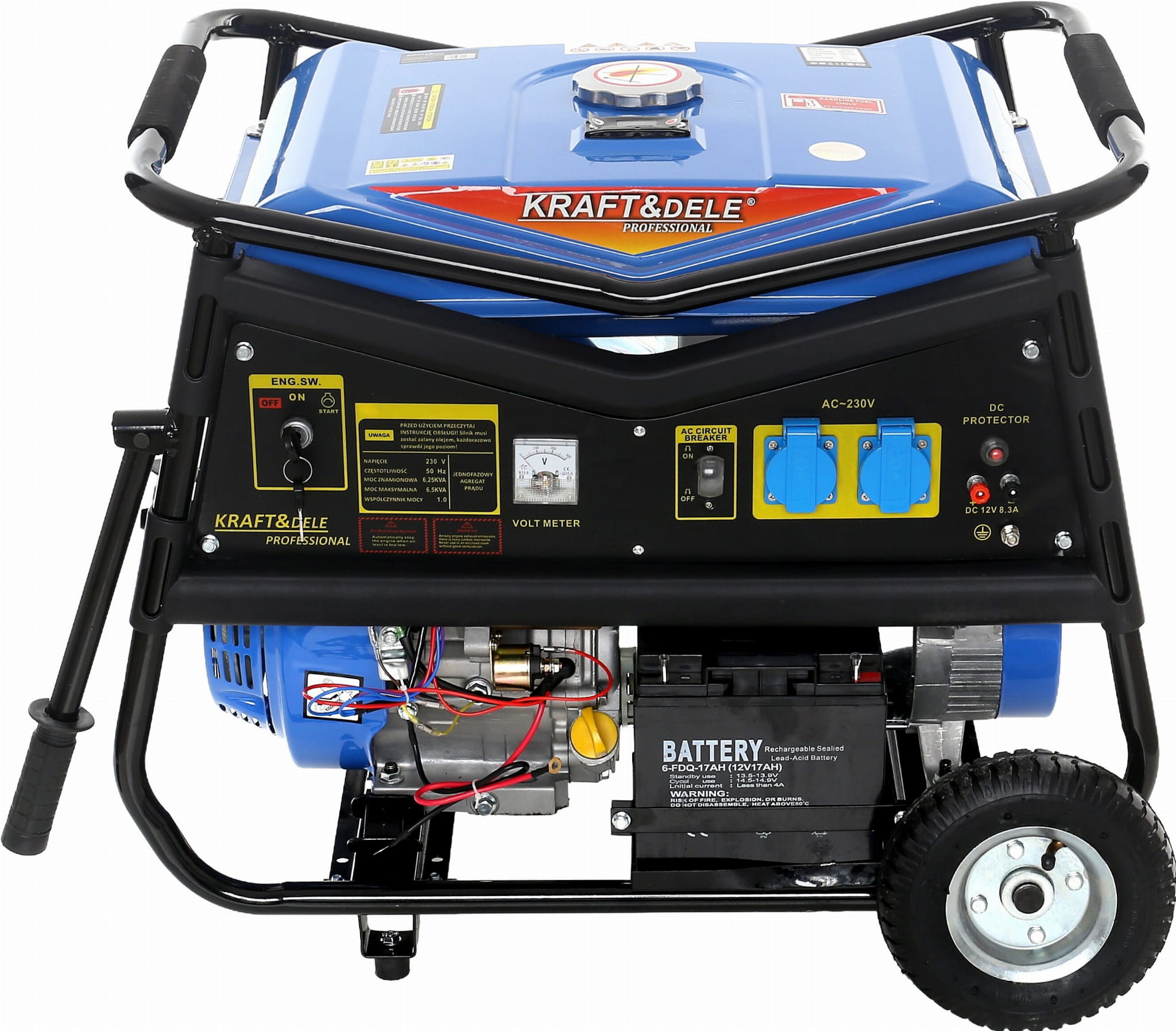 Jednofázový generátor 5000 W, 12/230 V KD145