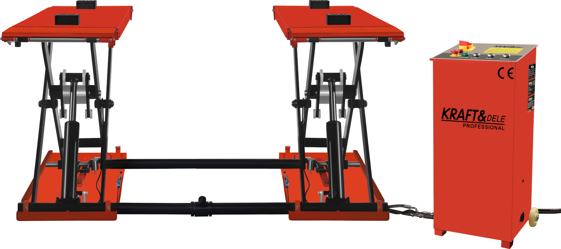 Nůžkový zvedák 3,5t mobilní, výška 1200mm, automatický 400 V KD5821_2K