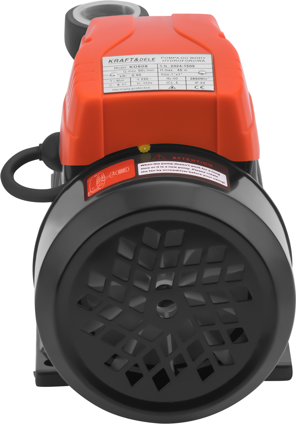 Vodní čerpadlo s tlakovou nádrží 1" 650 W 60 l/min KD808