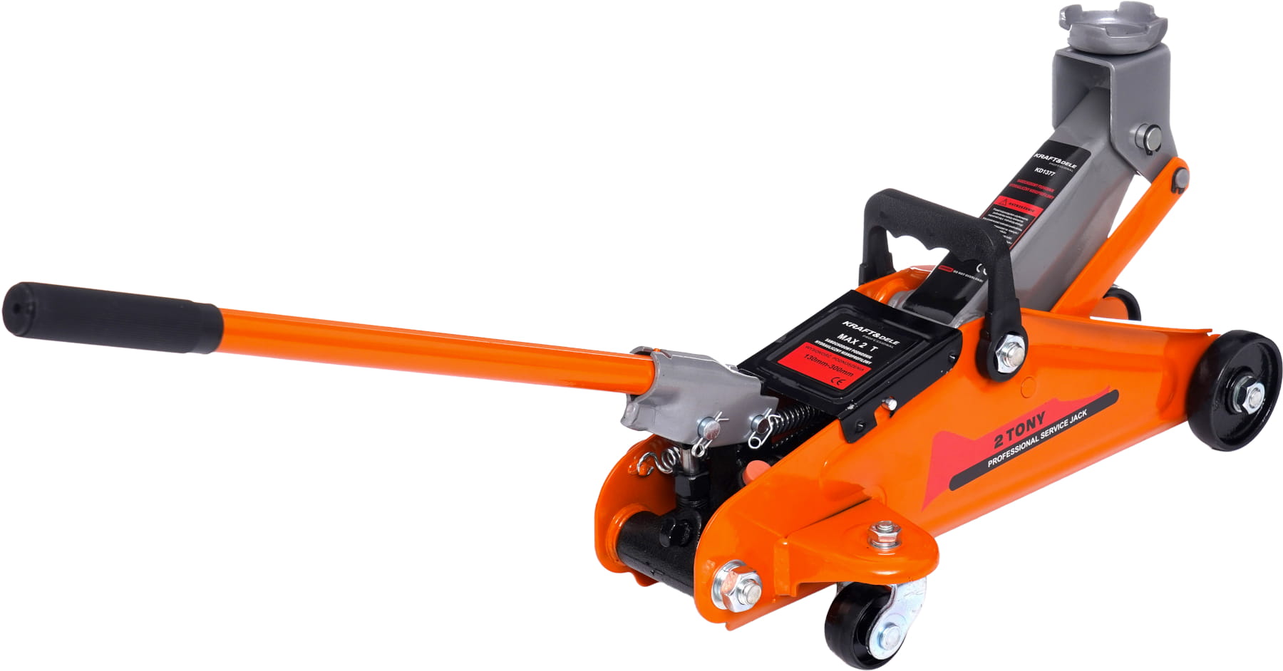 Nízkoprofilový hydraulický zvedák 130–300 mm, 2 t, 2000 kg KD1377