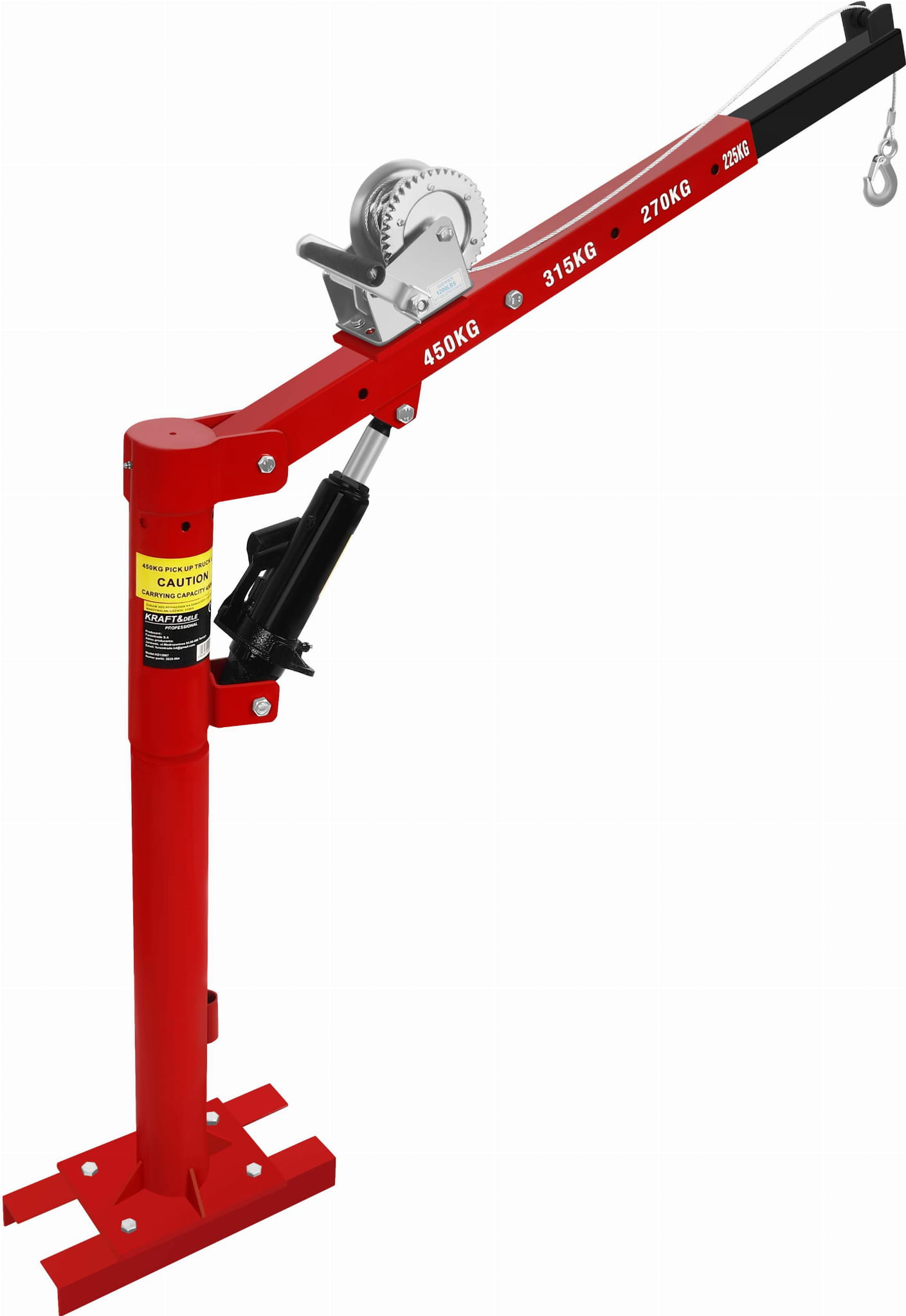 Jeřáb HDS s navijákem o nosnosti 450 kg KD12687