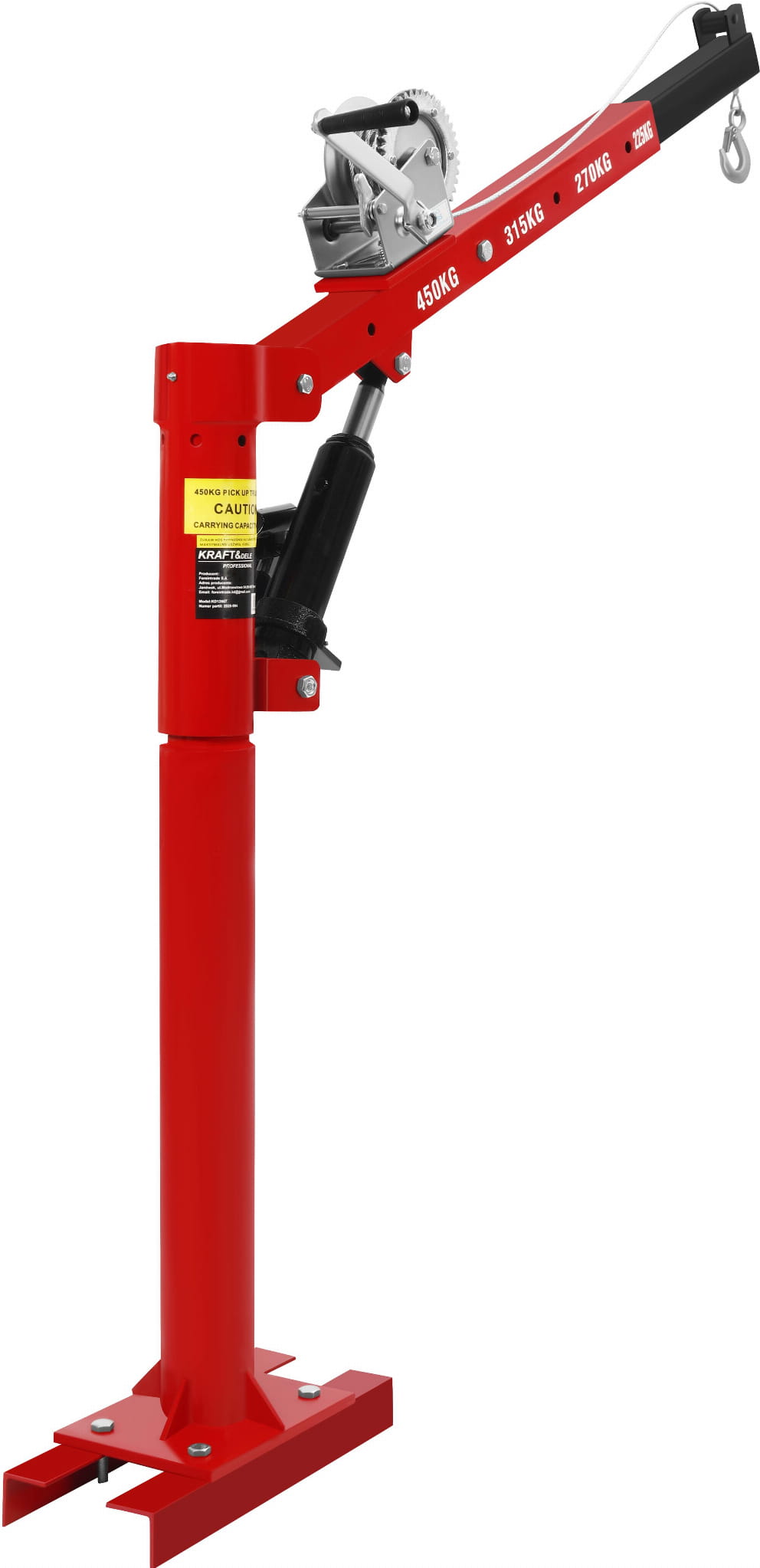 Jeřáb HDS s navijákem o nosnosti 450 kg KD12687