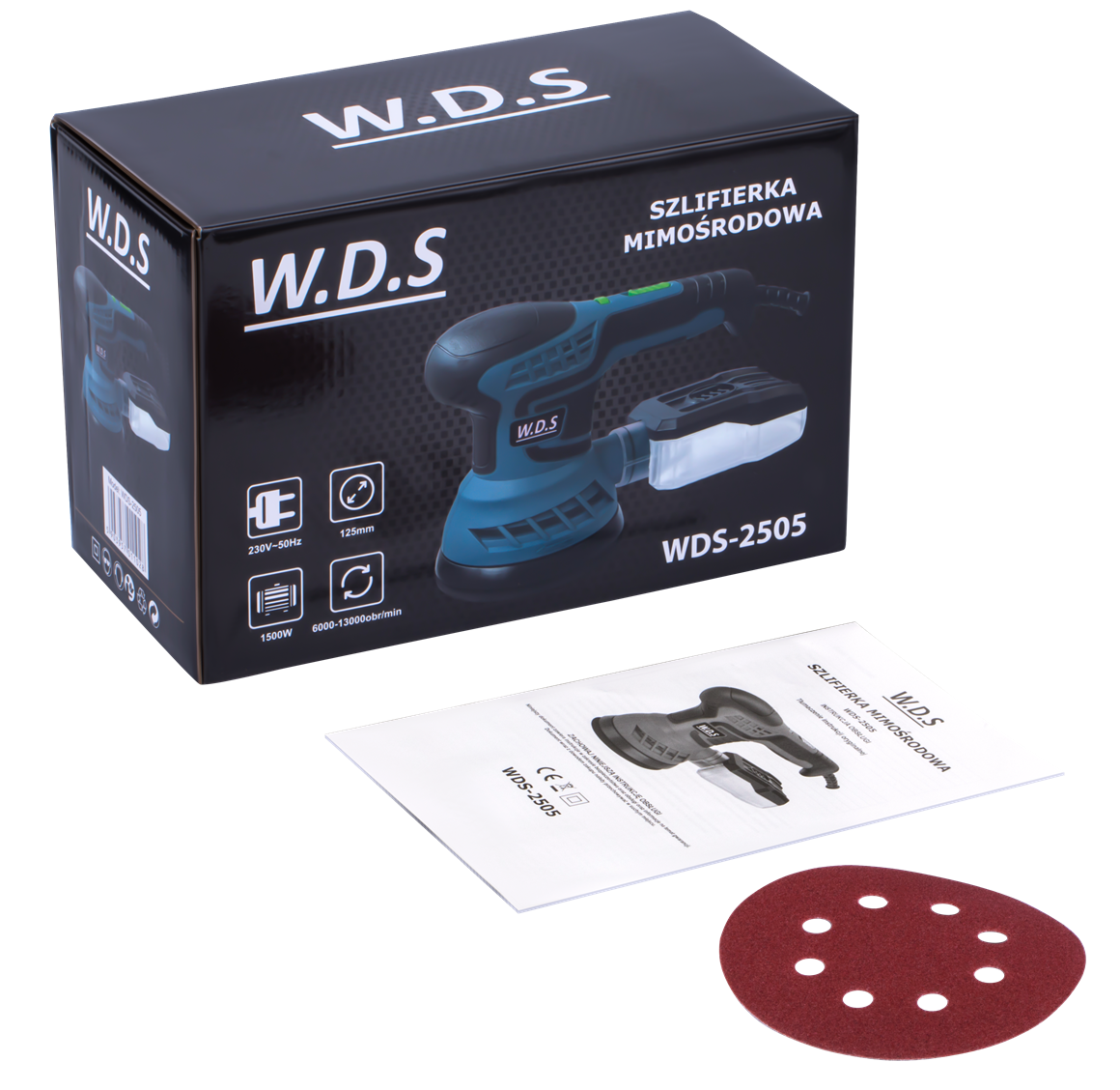 Excentrická bruska 1500 W WDS2505