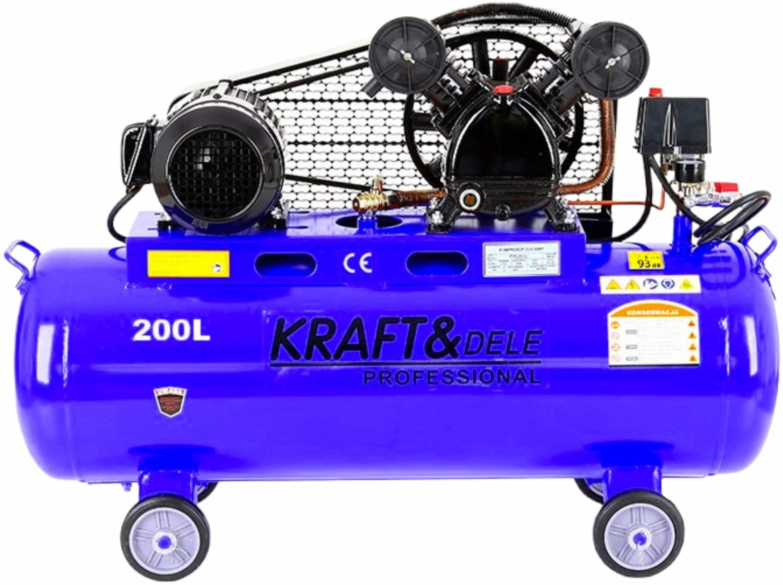 Olejový kompresor 200 l, 2 písty, 400 V KD4063