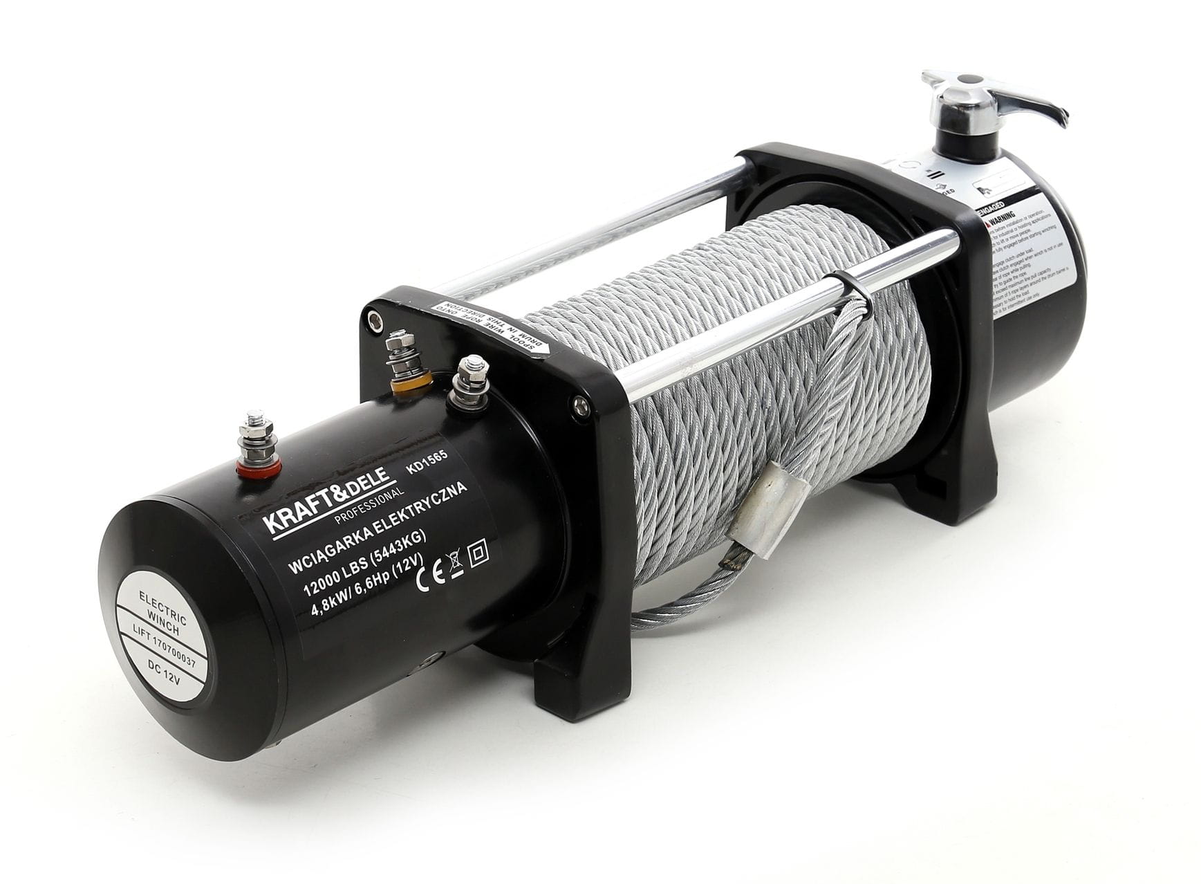 KRAFT&DELE Elektrický naviják 12 000 lb 12 V KD1565