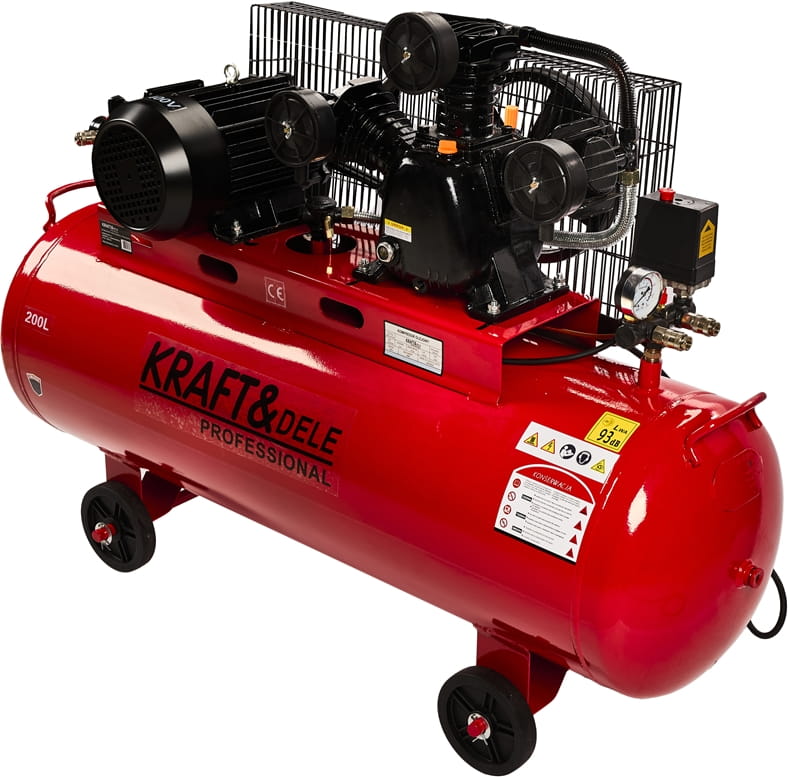 KRAFT&DELE Olejový kompresor 200 l, 400 V + odlučovač KD1474