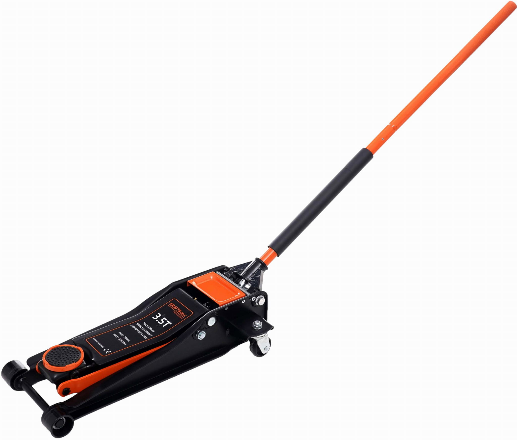 Nízkoprofilový hydraulický zvedák 75–505 mm, 3,5 t KD1309
