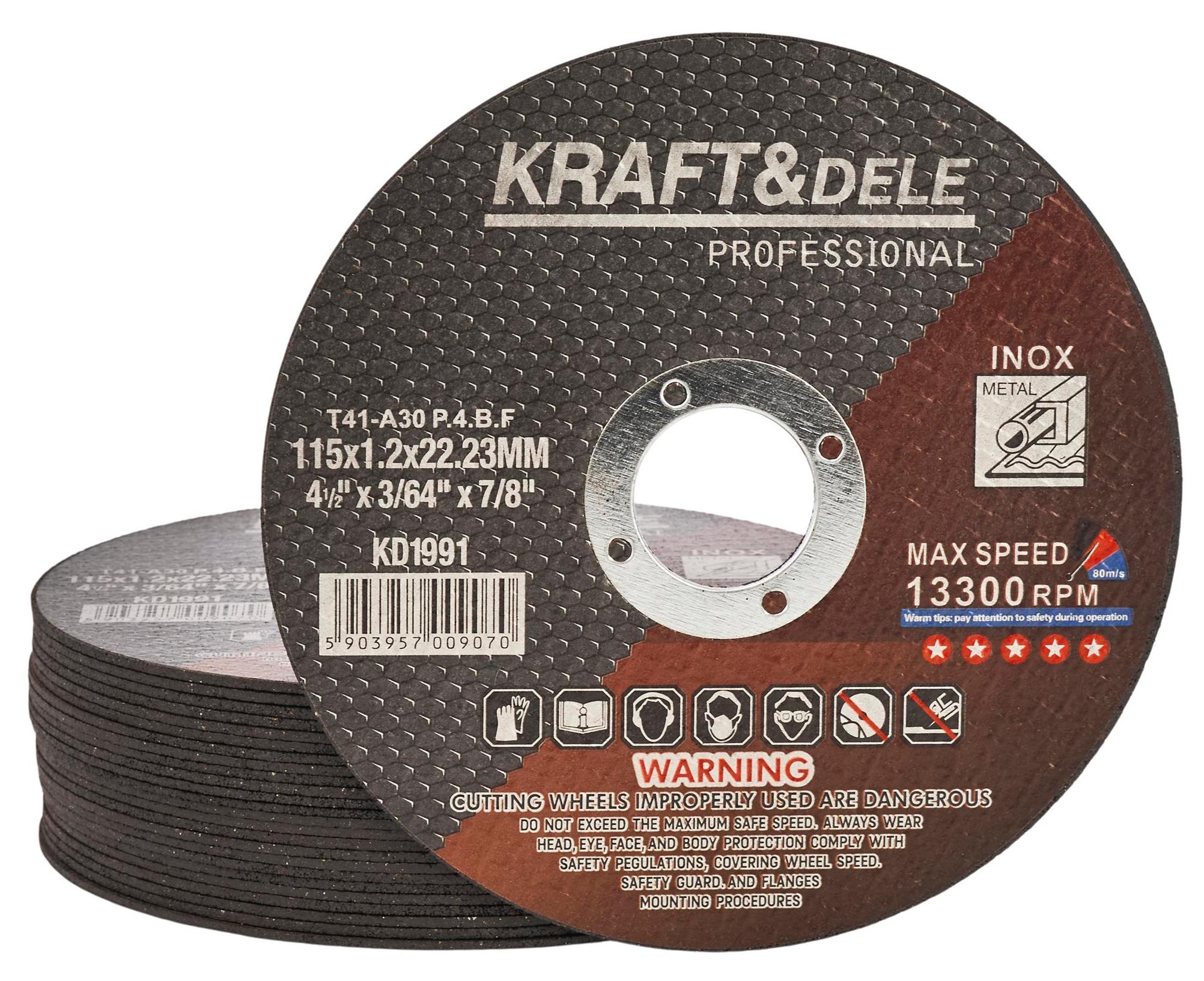 Kotouč na kov 115 × 1,2 × 22,23 mm KD1991
