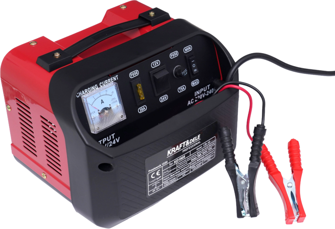 Autobateriová nabíječka 12 V / 24 V, 10 A, 60 Ah KD1905