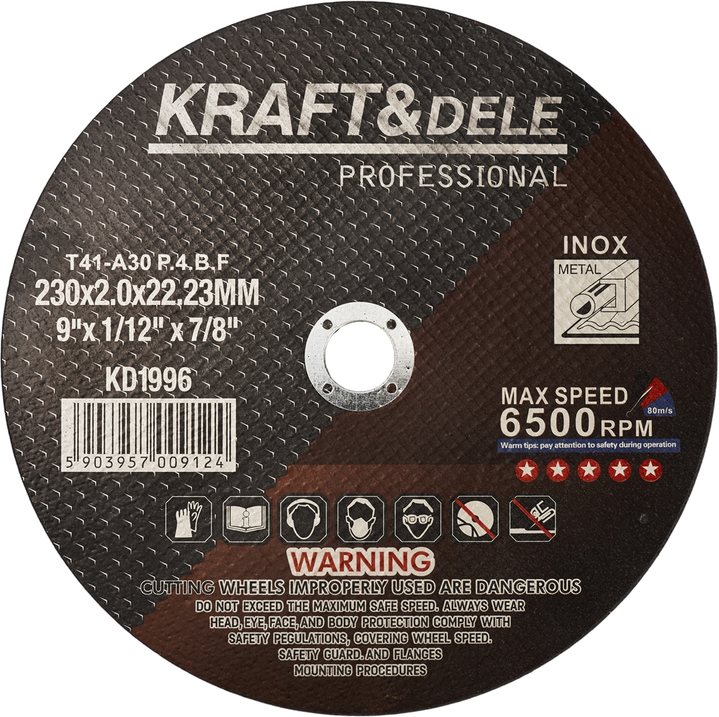 KRAFT&DELE Řezací kotouč na kov 230 × 2,0 × 22,23 mm KD1996