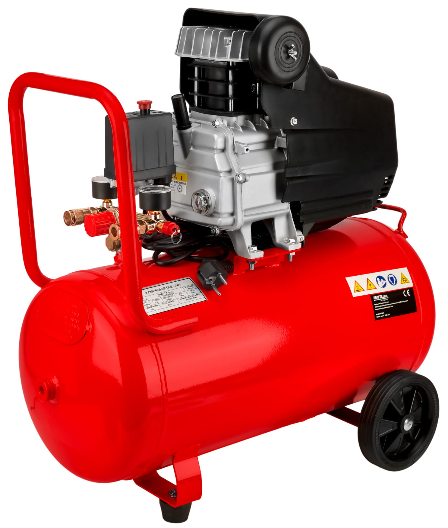 Olejový kompresor 50 l, 2,8 kW KD401