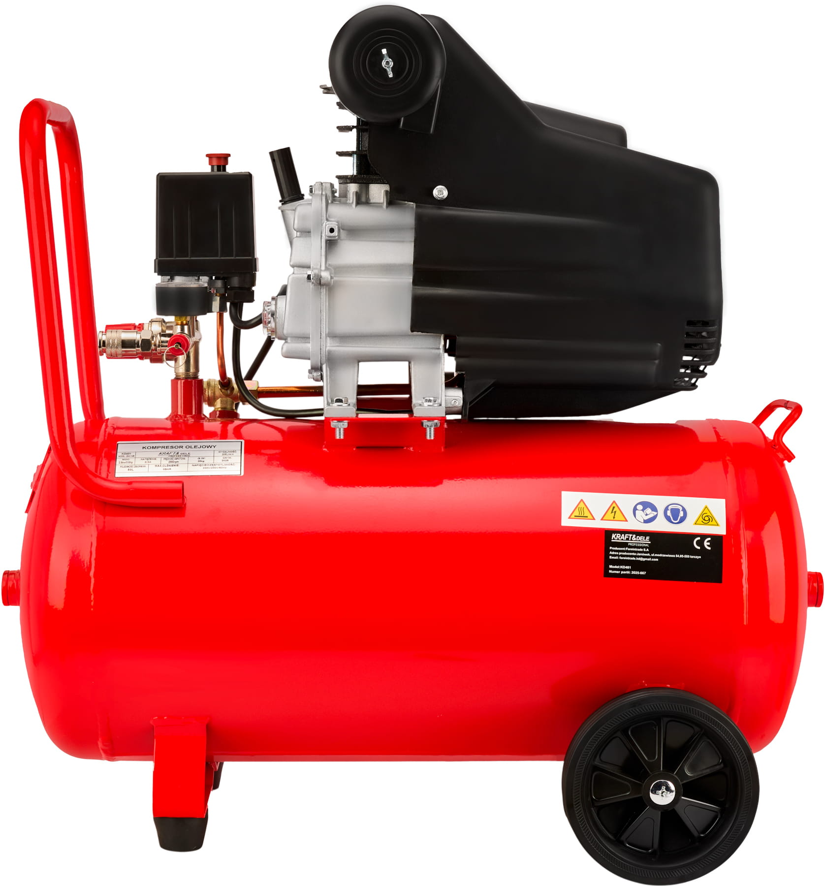 Olejový kompresor 50 l, 2,8 kW KD401