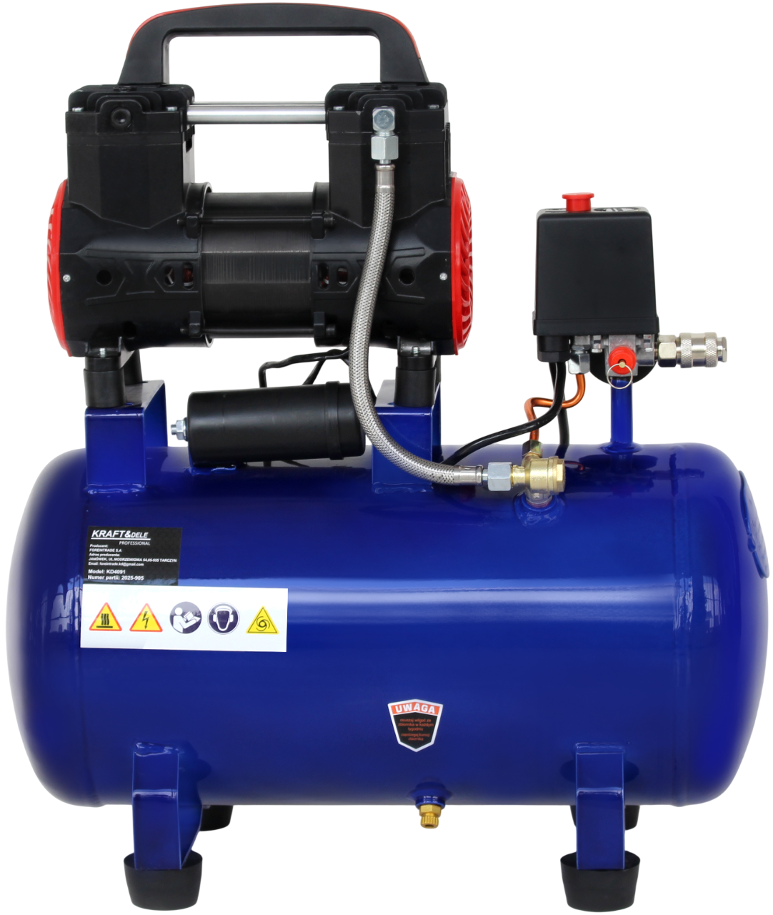 Bezolejový kompresor 30 l, 1500 W, 285 l/min KD4091