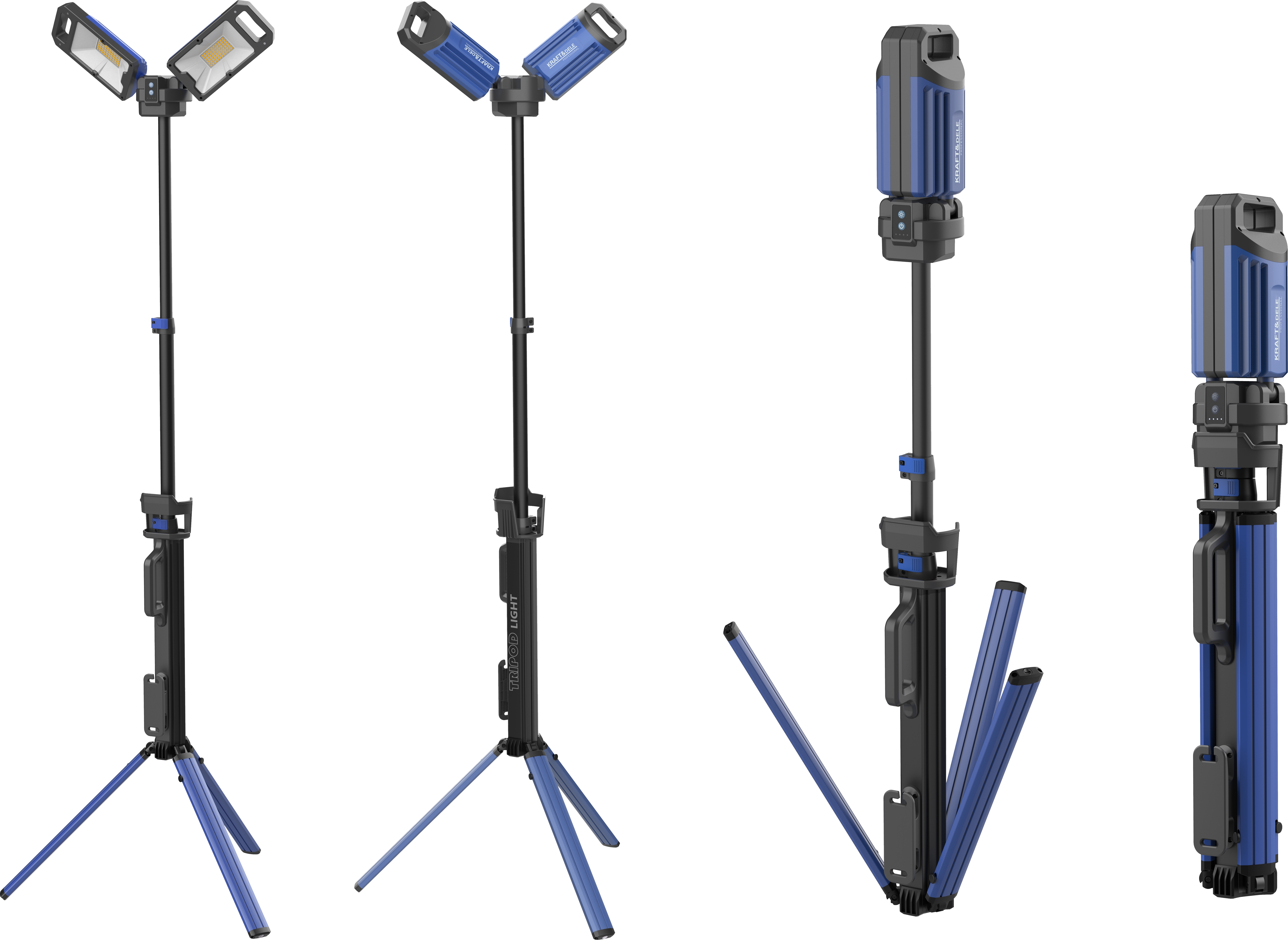 KRAFT&DELE KD1265 Lampa na stojanu 5000 lm, 2 × 21700, 4000 mAh
