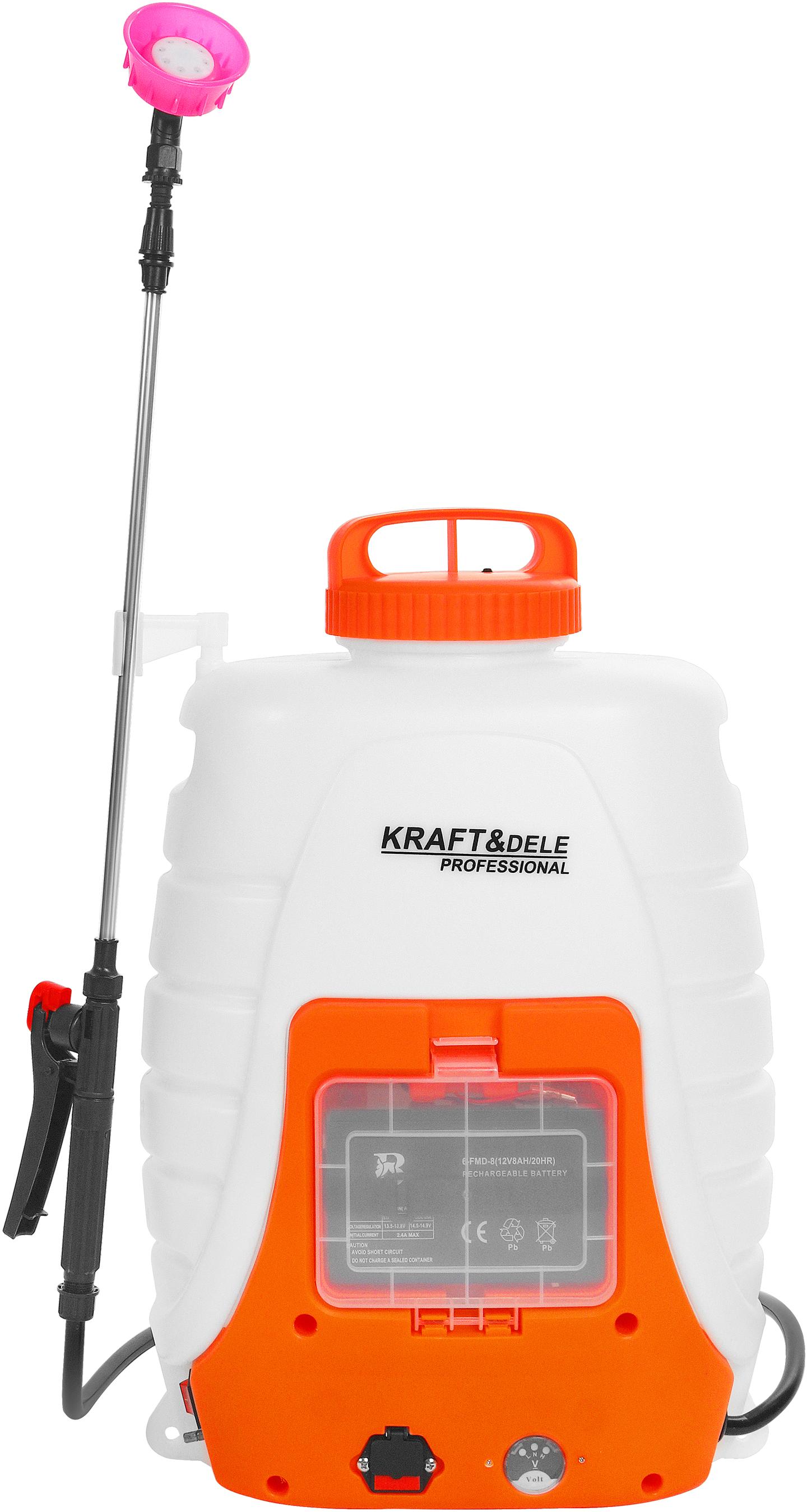 Akumulátorový postřikovač 18 l, sada XXL s tryskou, 12 V, 8 Ah KD2031