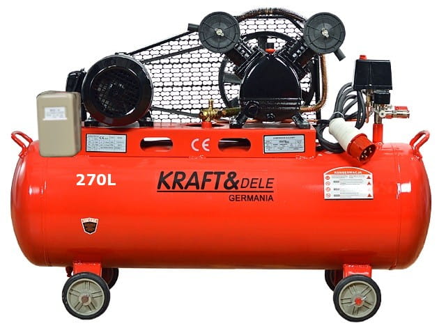 KRAFT&DELE Olejový kompresor 270 l, 400 V KD409