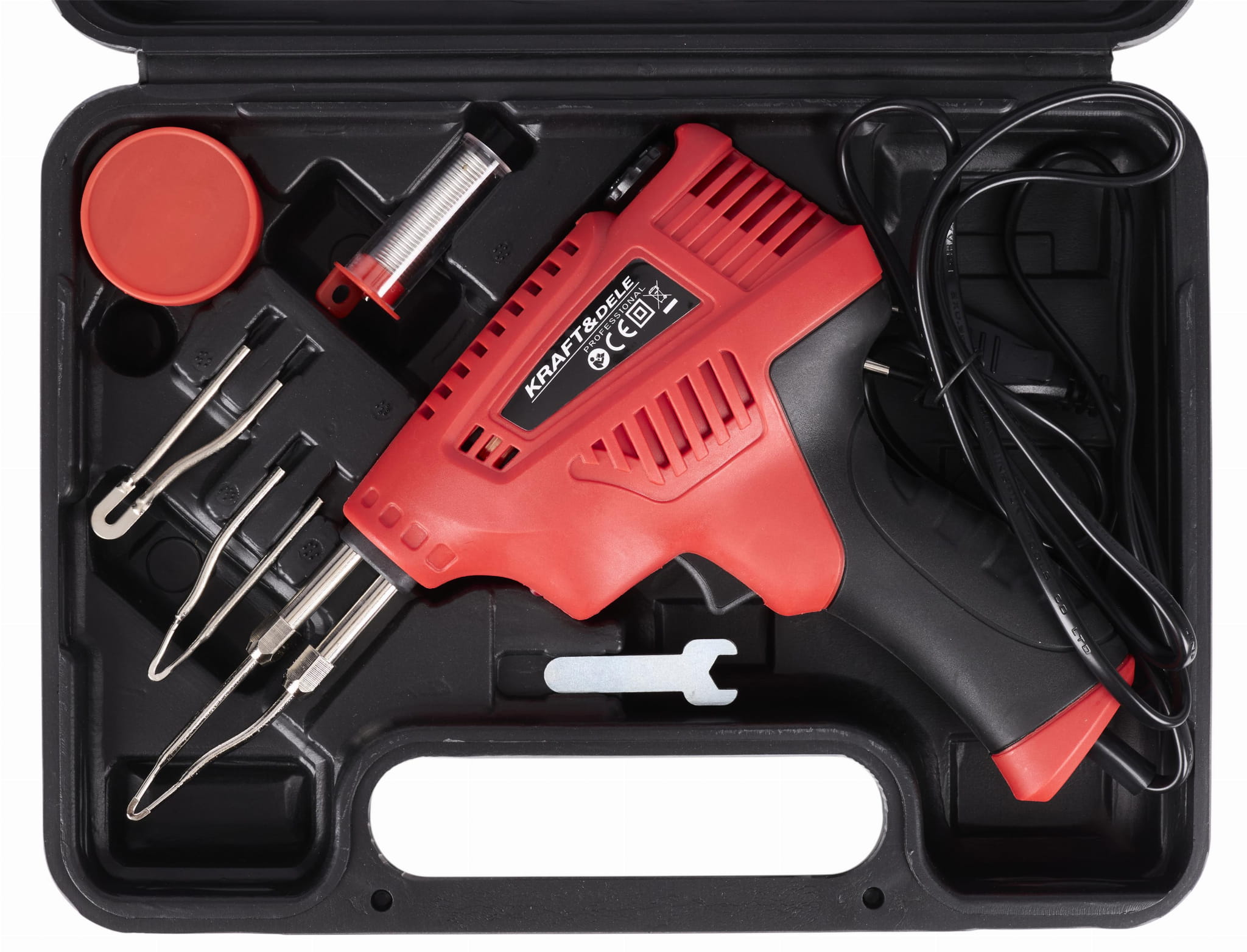 Pistole na pájení s transformátorem 200 W + kufřík KD1504