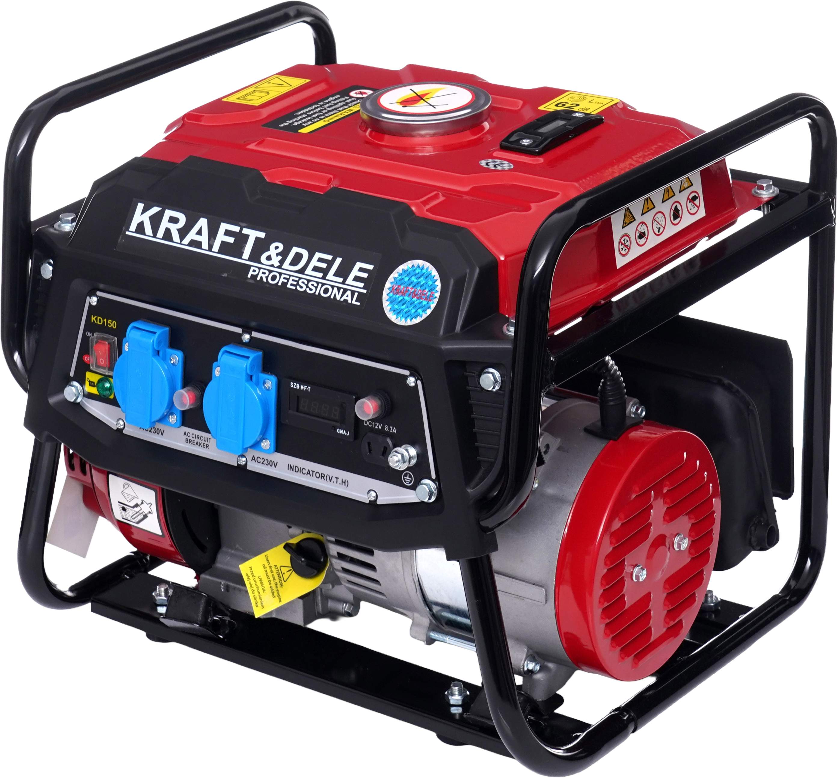 KRAFT&DELE Generátor 12 V/230 V, 1500 W + displej KD150