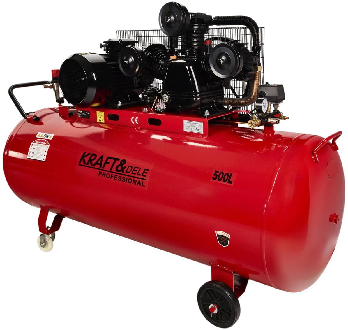 KRAFT&DELE KD1413 Olejový kompresor 500 l / 3 písty / 400V, 10,8kW