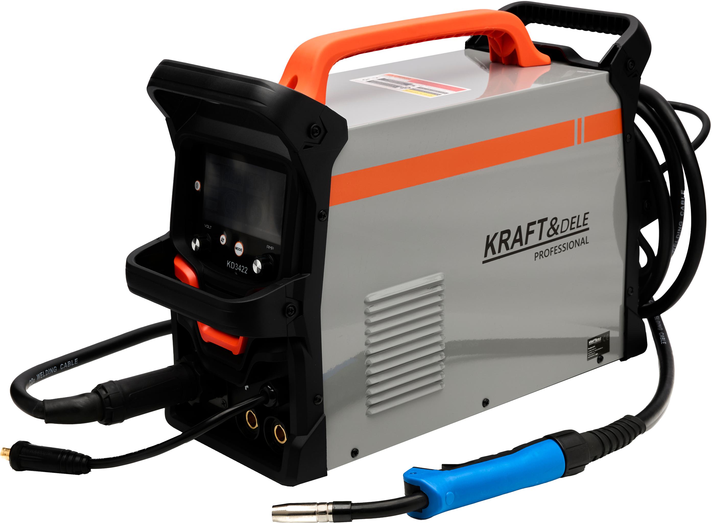 Invertorová svářečka 255 A MIG/FLUX/MMA/LIFT TIG/ALU KD3422