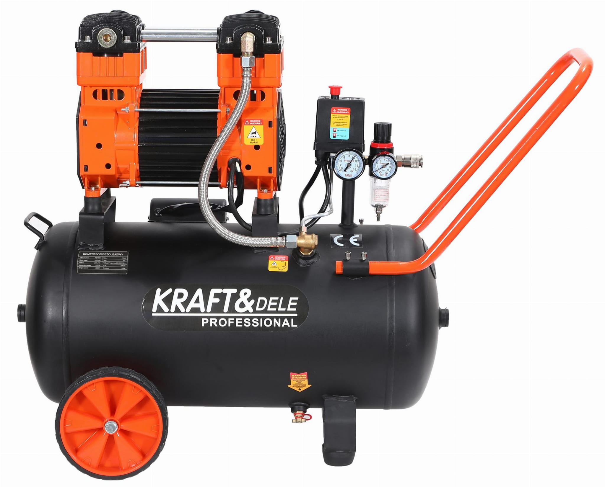 Bezolejový kompresor 2200 W, 50 l KD1393