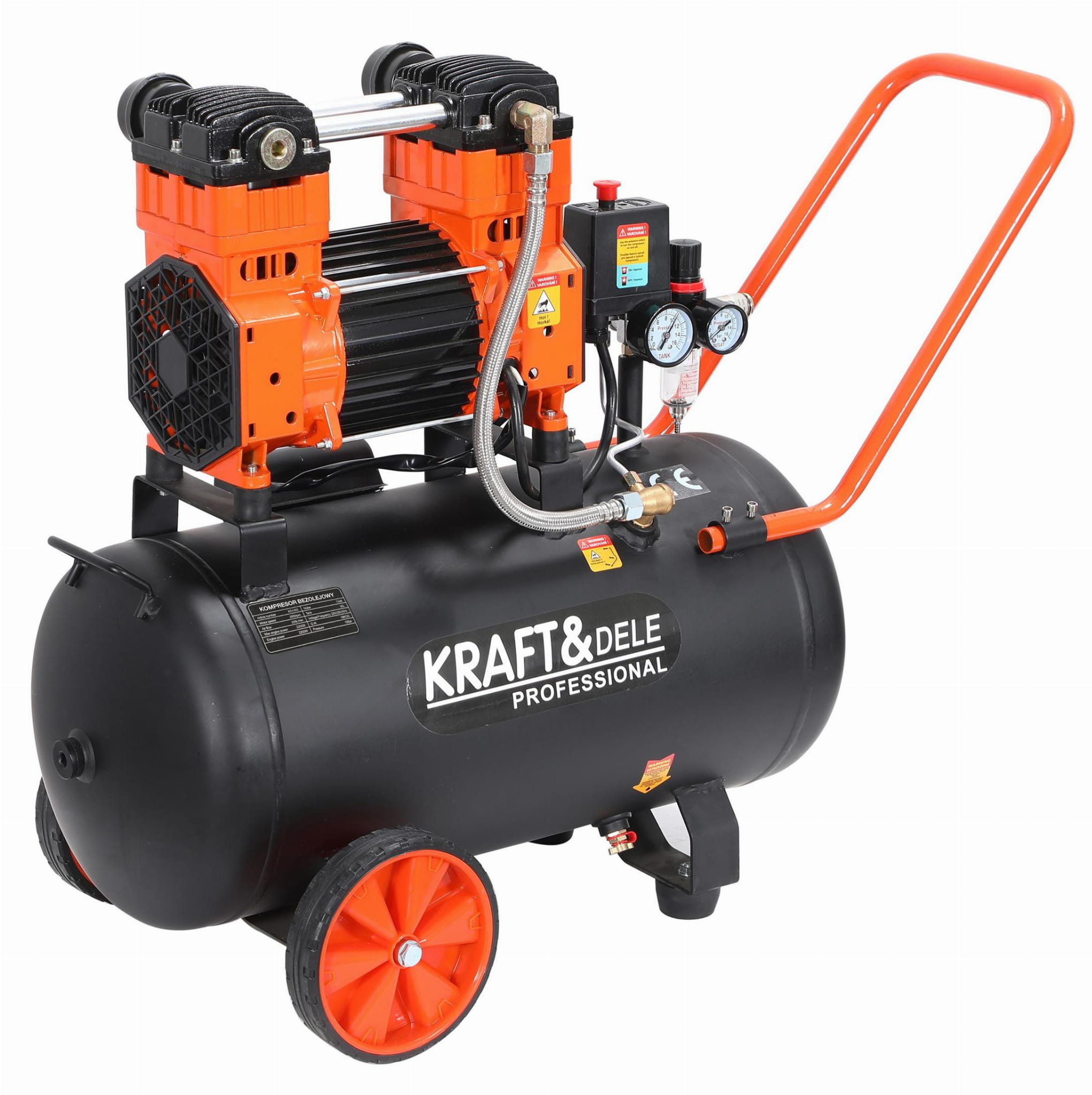 Bezolejový kompresor 2200 W, 50 l KD1393