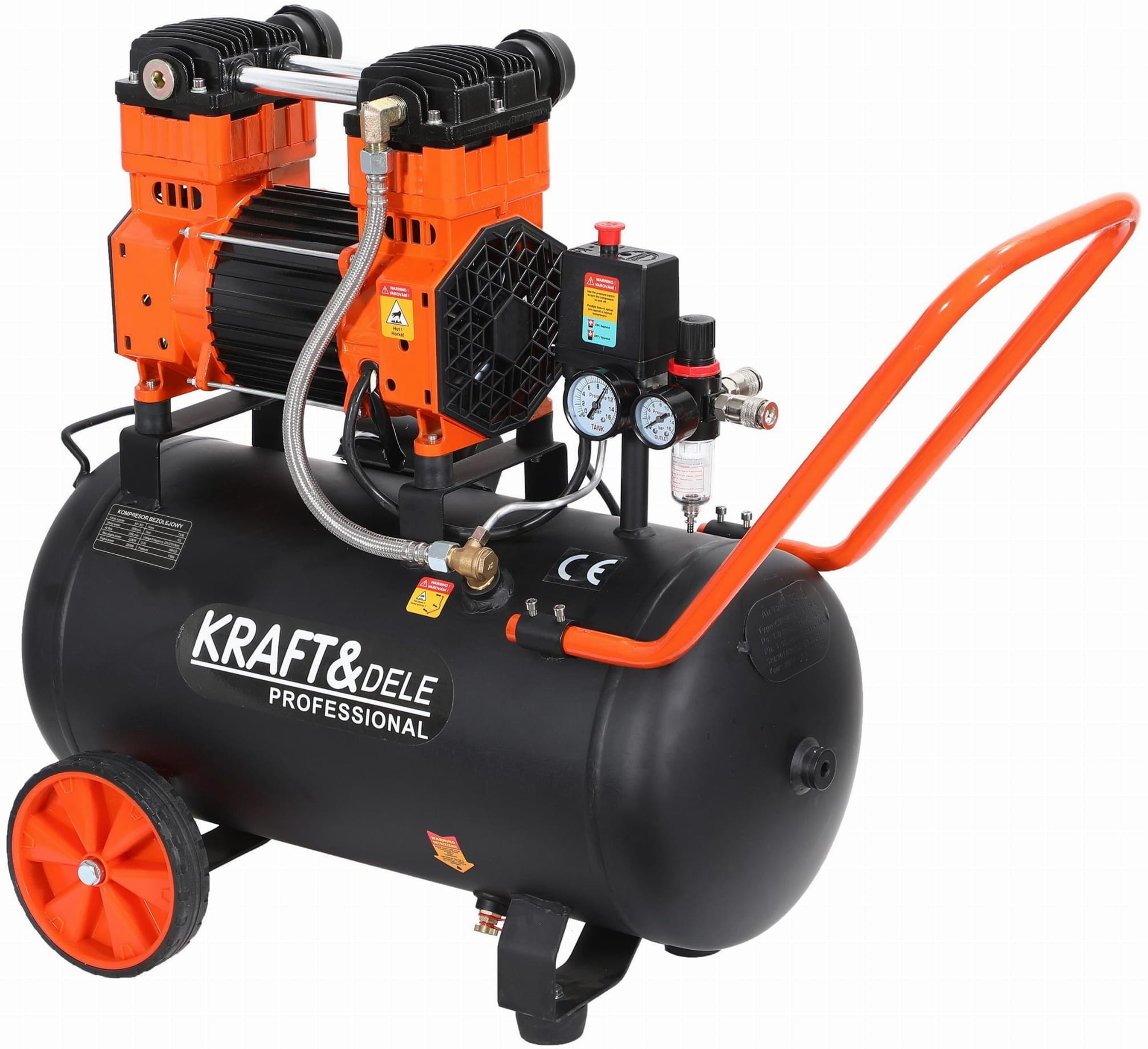 Bezolejový kompresor 2200 W, 50 l KD1393