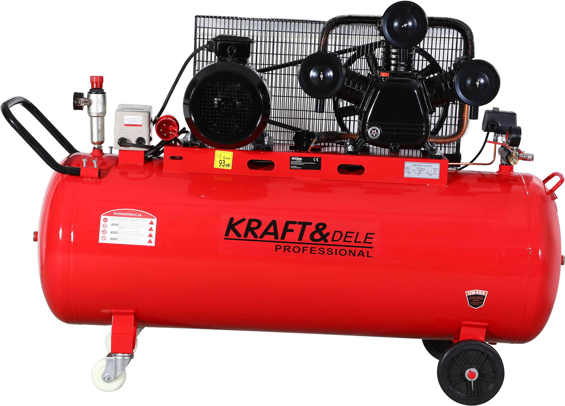 Olejový kompresor 300 l, 400 V, 3 písty + odlučovač KD1411