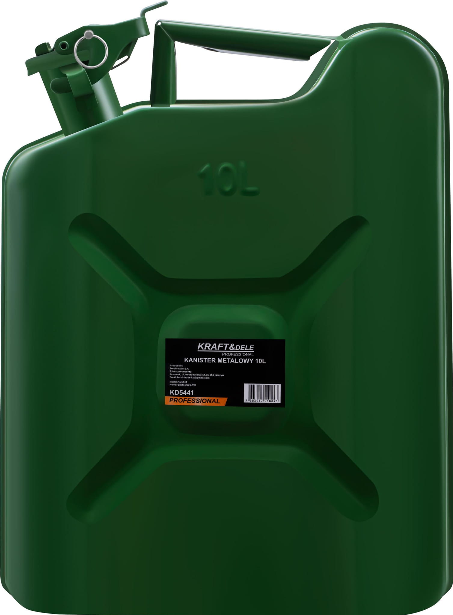 Kovový kanystr 10 l KD5441