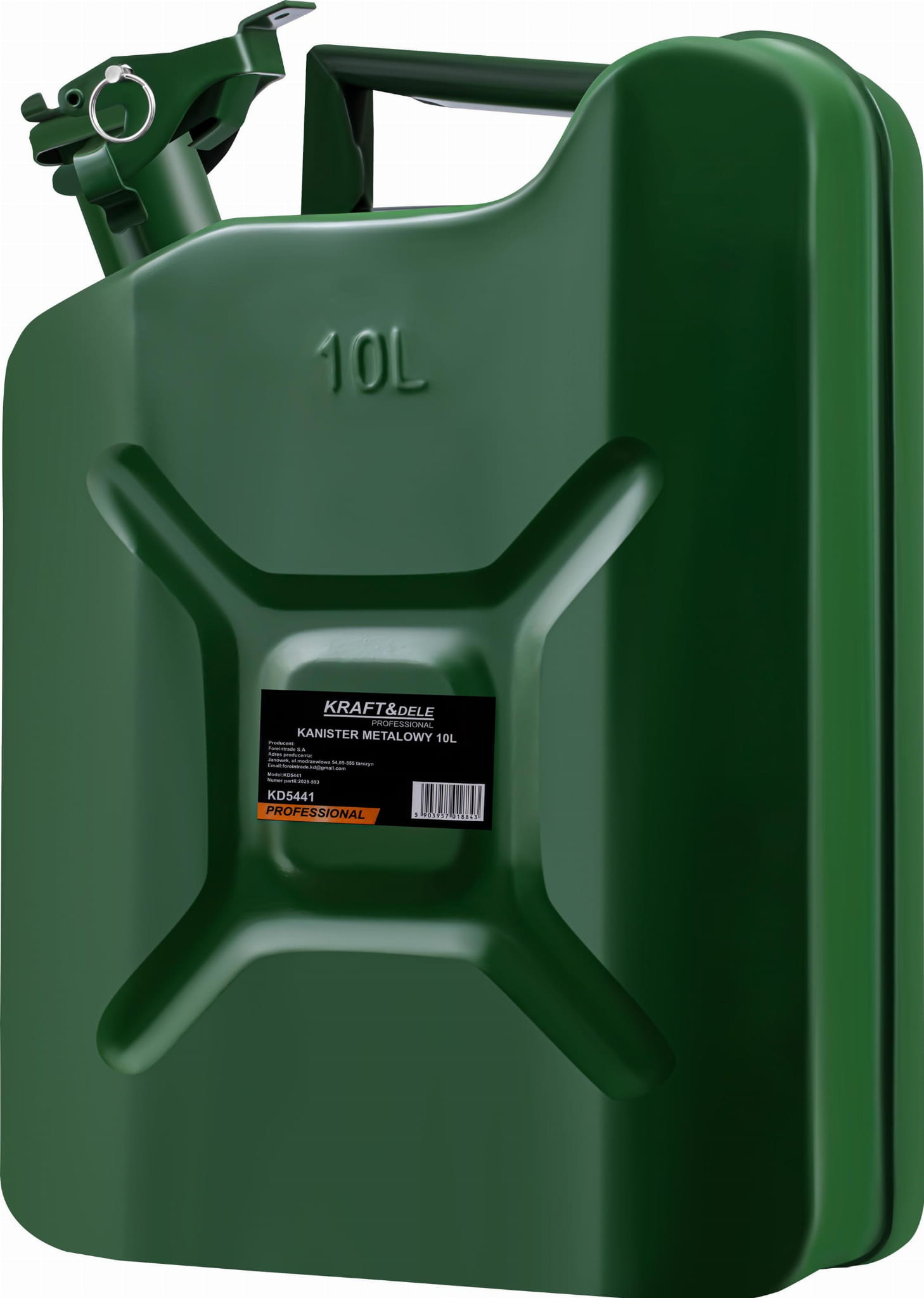 Kovový kanystr 10 l KD5441