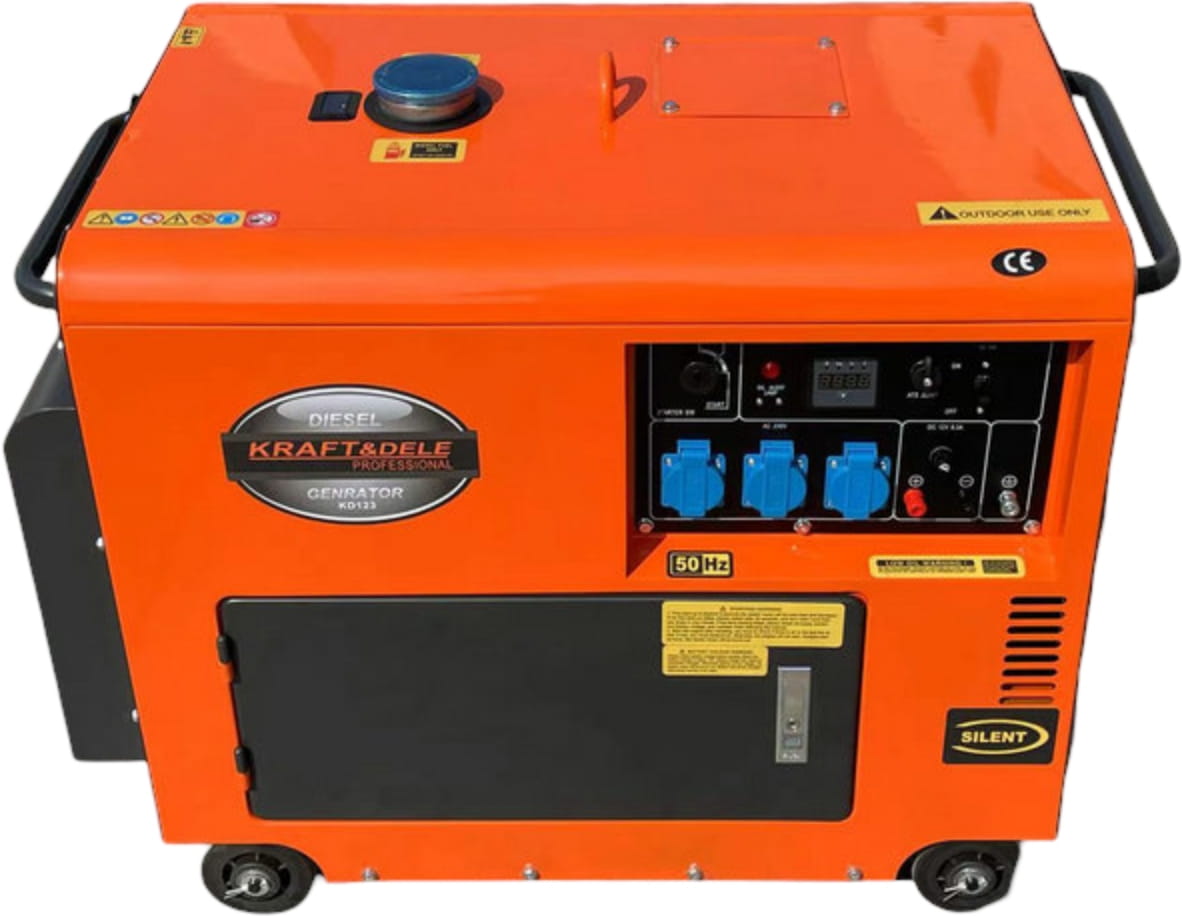 Dieselový generátor + ATS 7000 W, 12/230 V KD123_2K