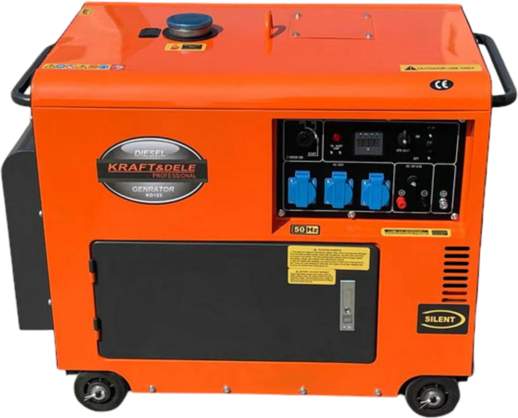 Dieselový generátor + ATS 7000 W, 12/230 V KD123_2K