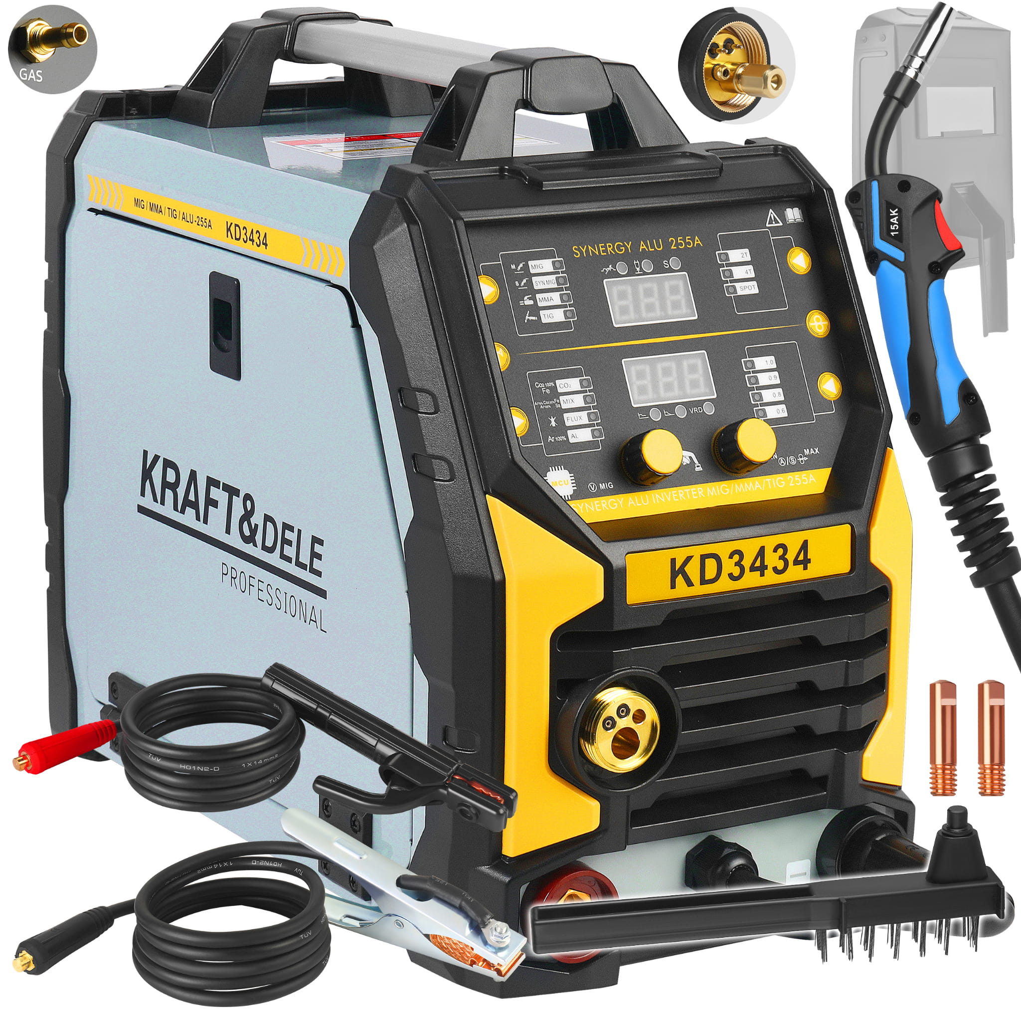 Invertorová svářečka MIG / Flux / MMA / TIG Lift Synergia KD3434