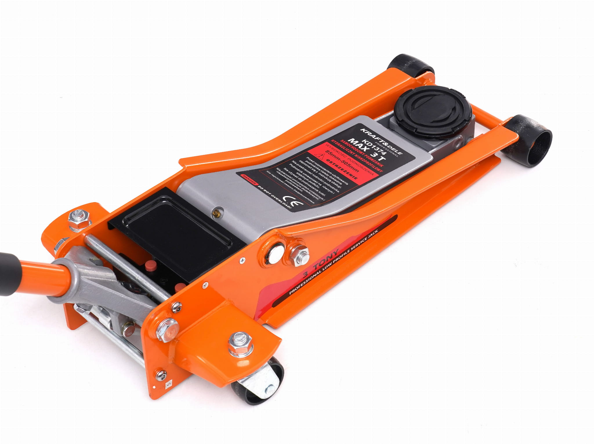 Nízkoprofilový hydraulický zvedák 85–505 mm, 3 t KD1374