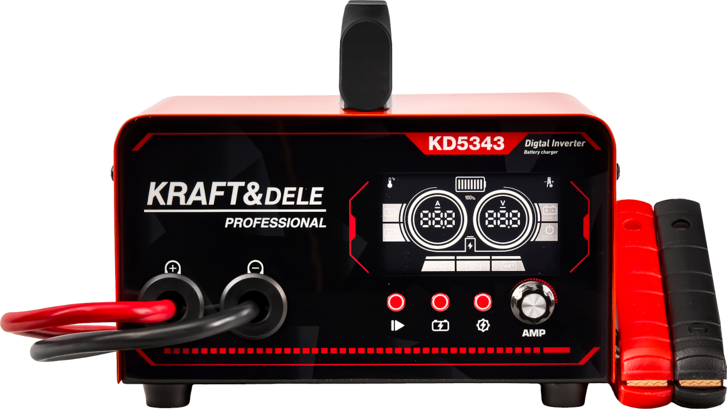 Nabíječka s funkcí startování 12/24 V, 50–400 Ah, 30 A, startovací proud 200 A KD5343