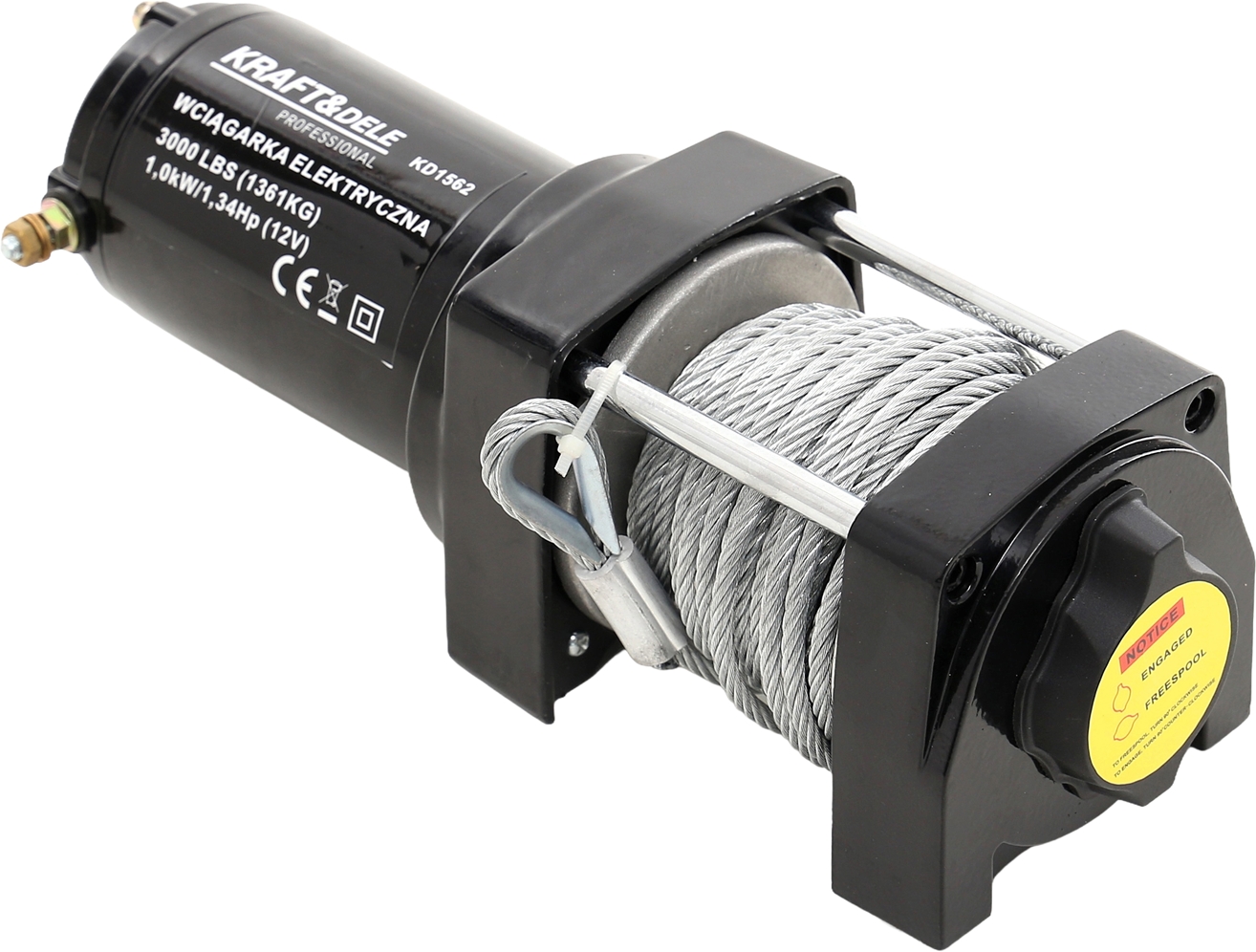 KRAFT&DELE Elektrický naviják 3000 lb 12 V KD1562