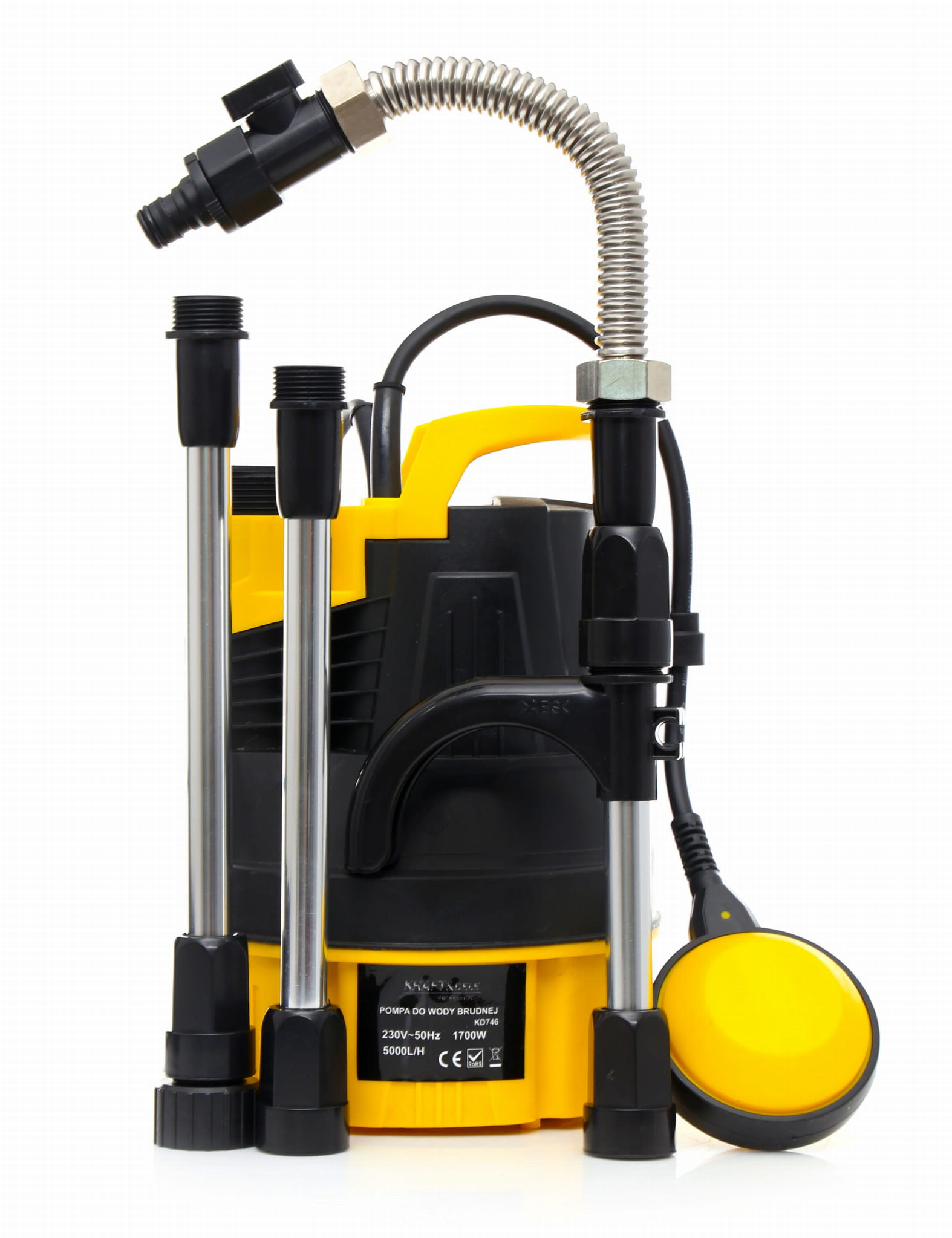 Zahradní ponorné čerpadlo s plovákem, 1700 W KD746